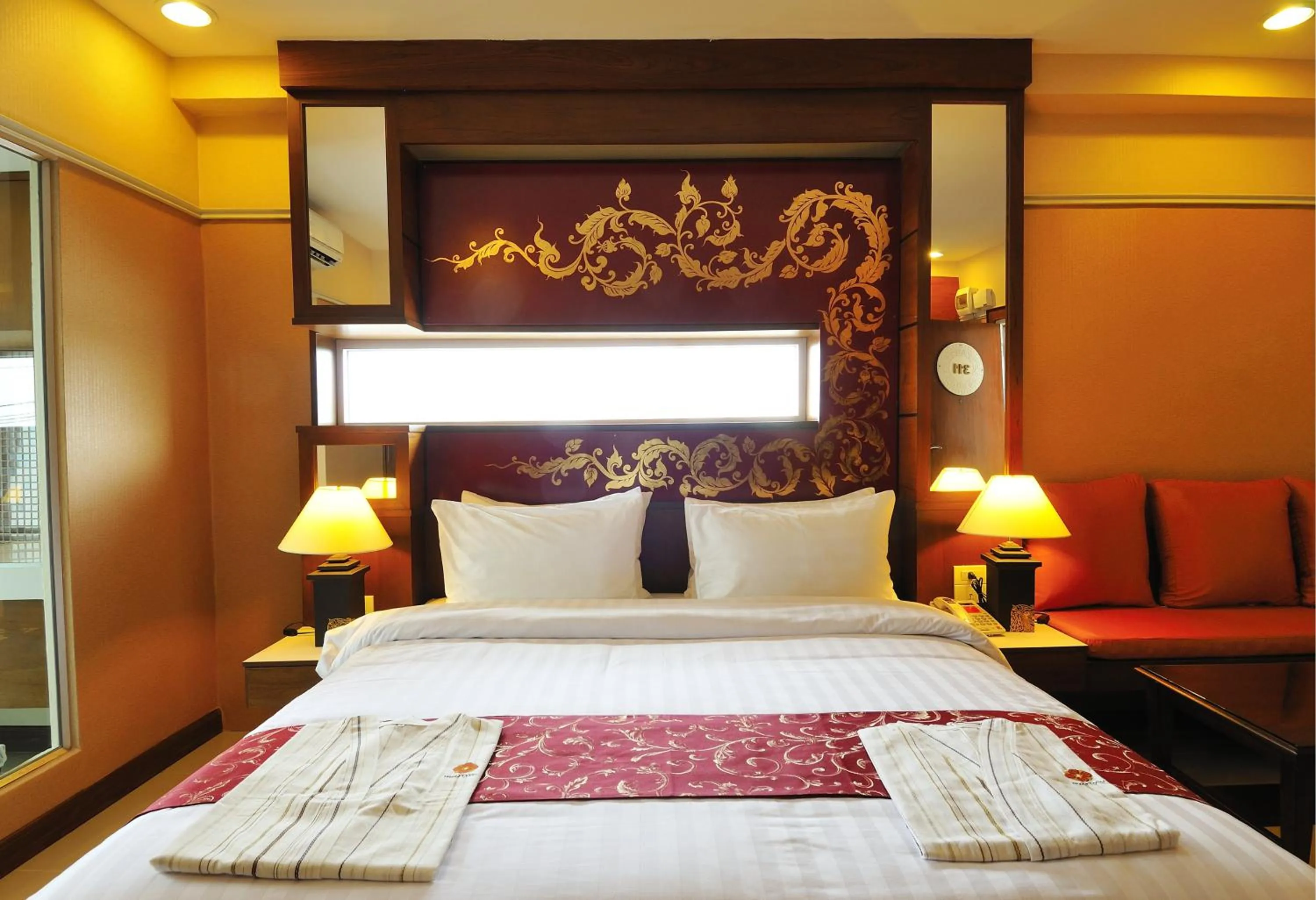Photo of the whole room, Bed in Mariya Boutique Hotel At Suvarnabhumi Airport