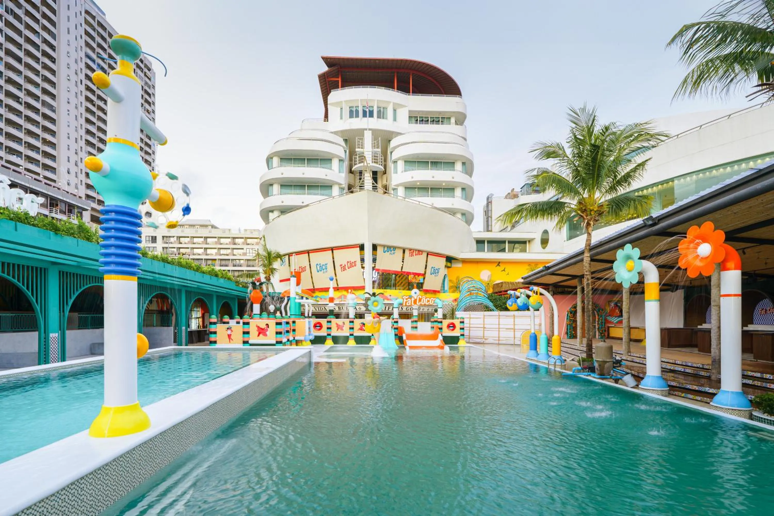 Aqua park in A-ONE Pattaya Beach Resort