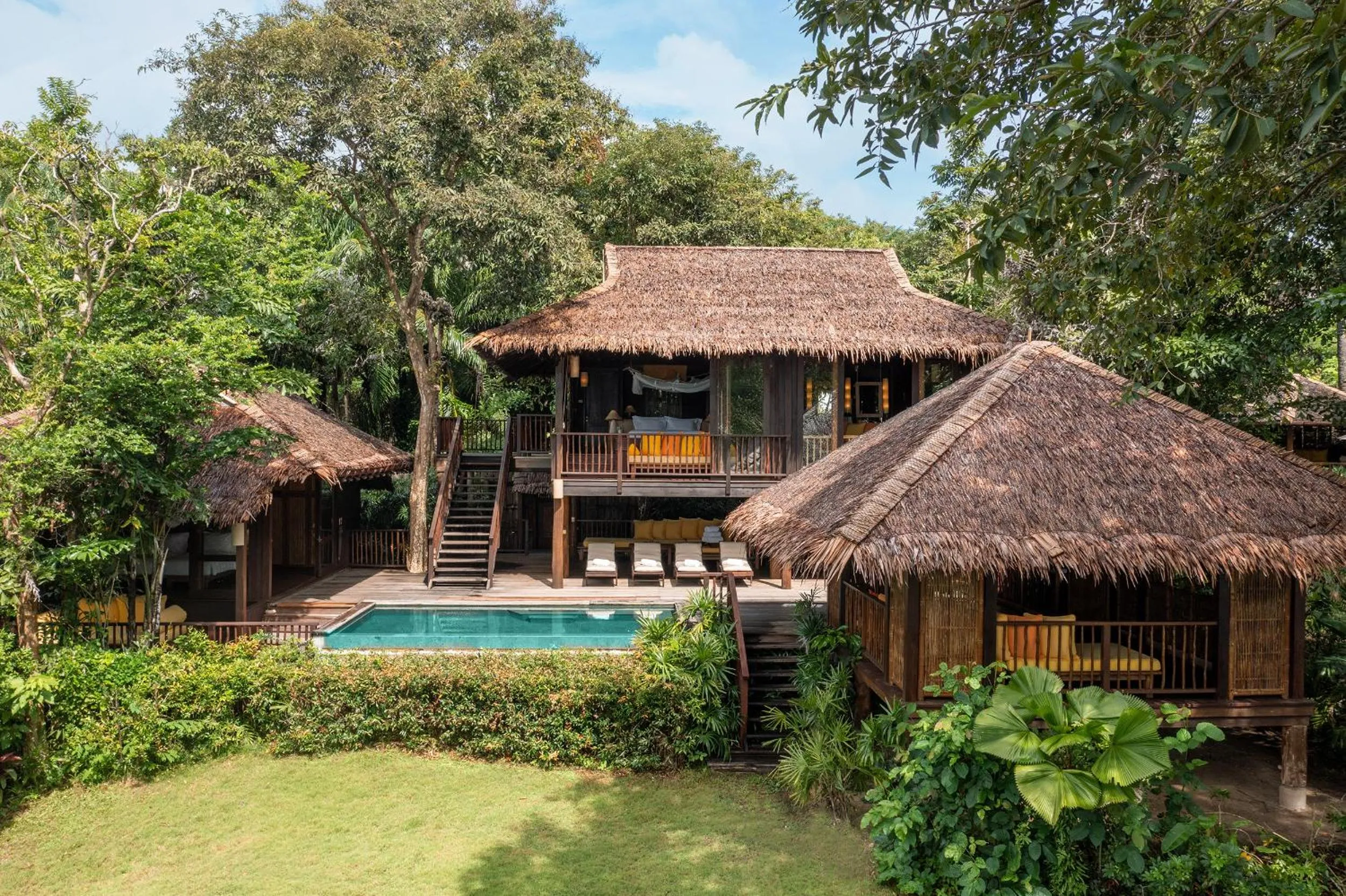 Bed in Six Senses Yao Noi