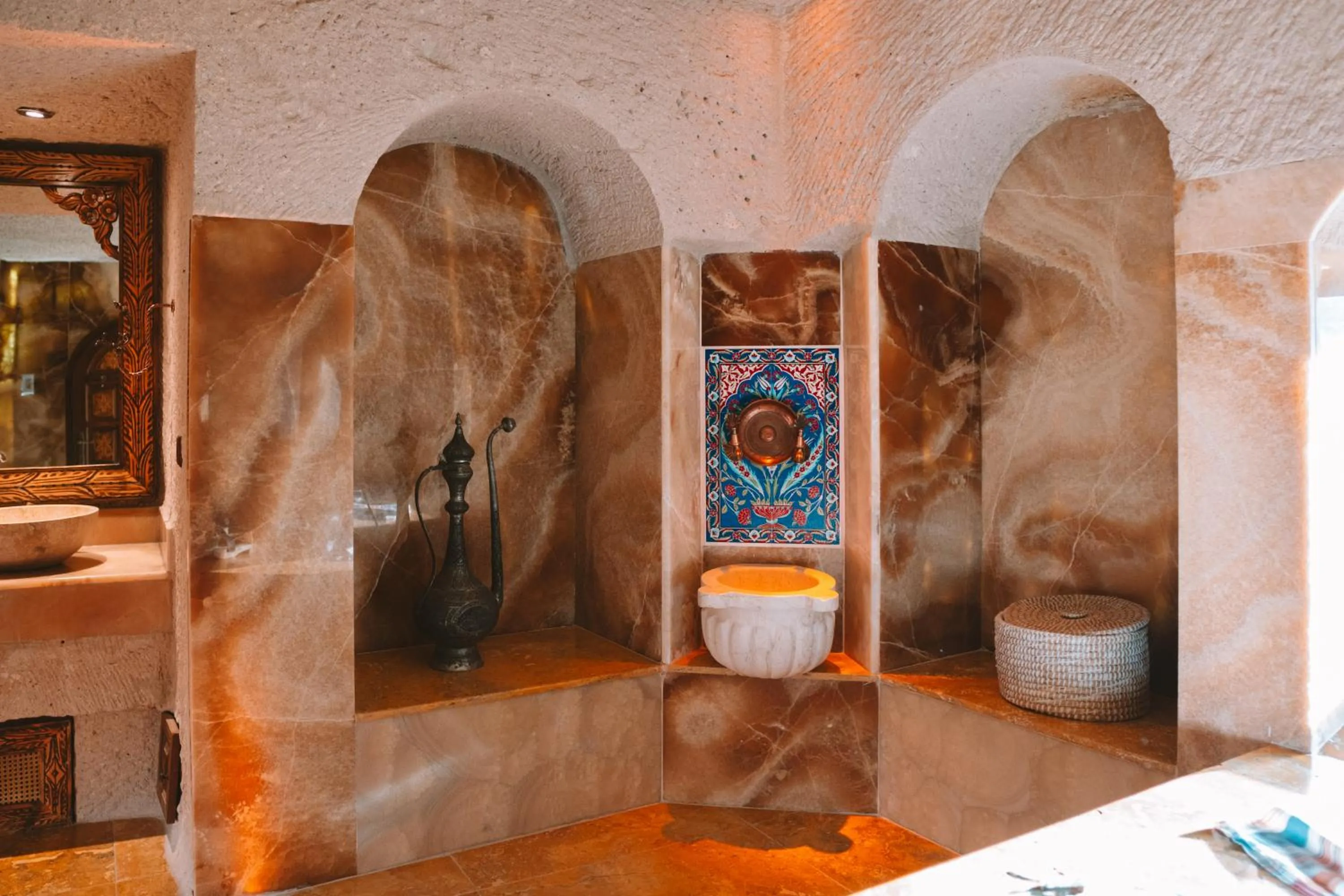 Patio in Cappadocia Gamirasu Cave Hotel