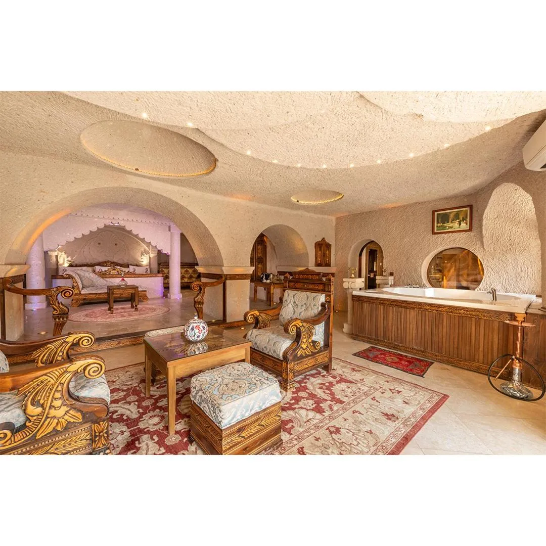 Bed in Cappadocia Gamirasu Cave Hotel