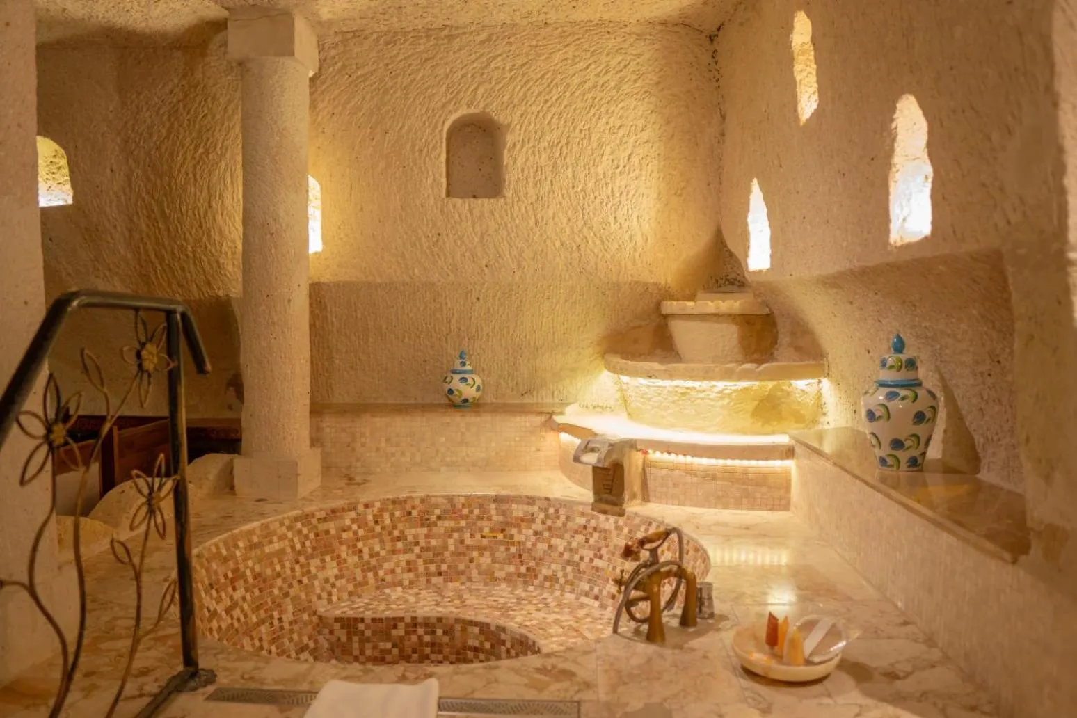 Bathroom in Cappadocia Gamirasu Cave Hotel