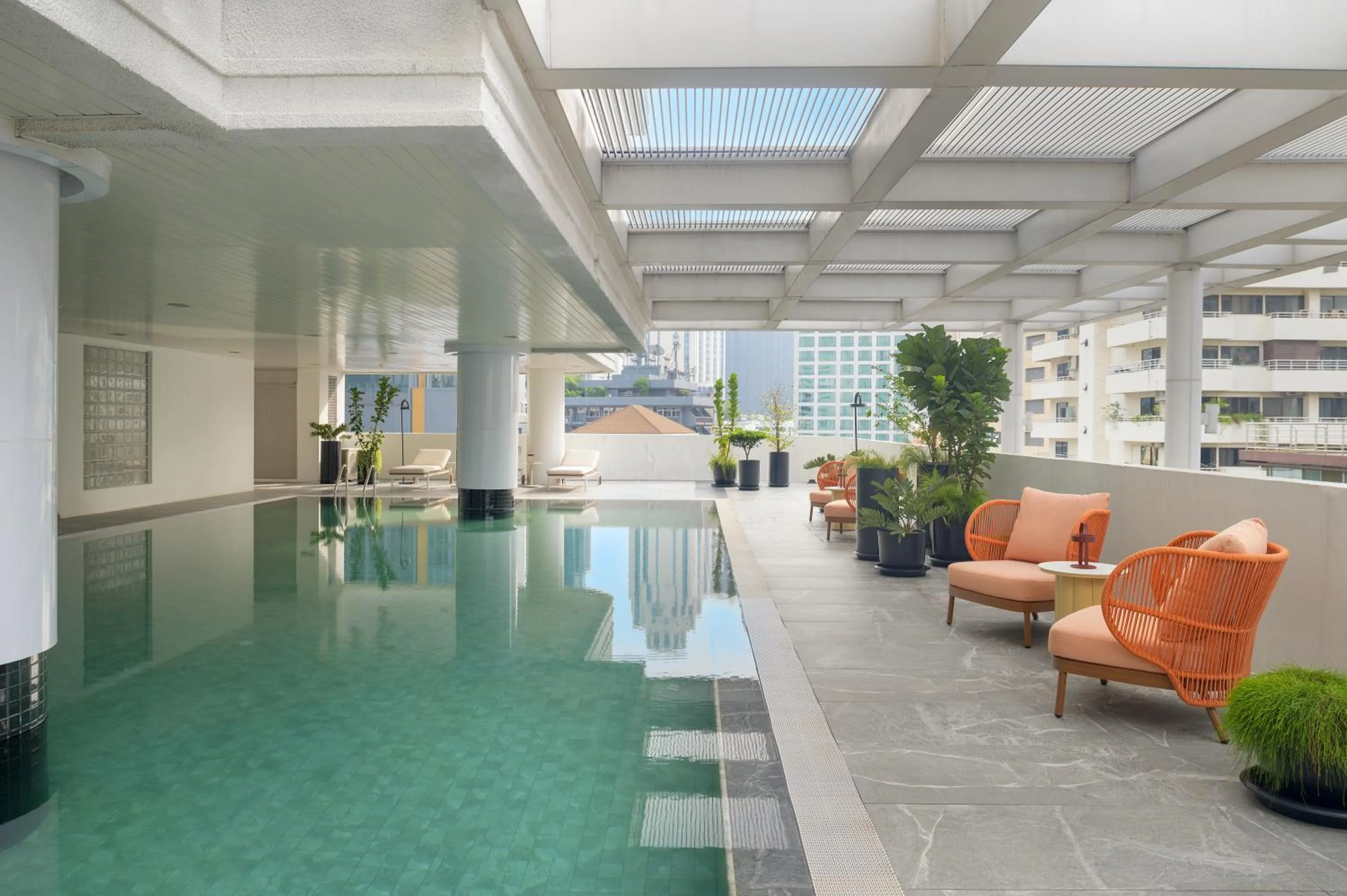 Pool view in PARKROYAL Suites Bangkok