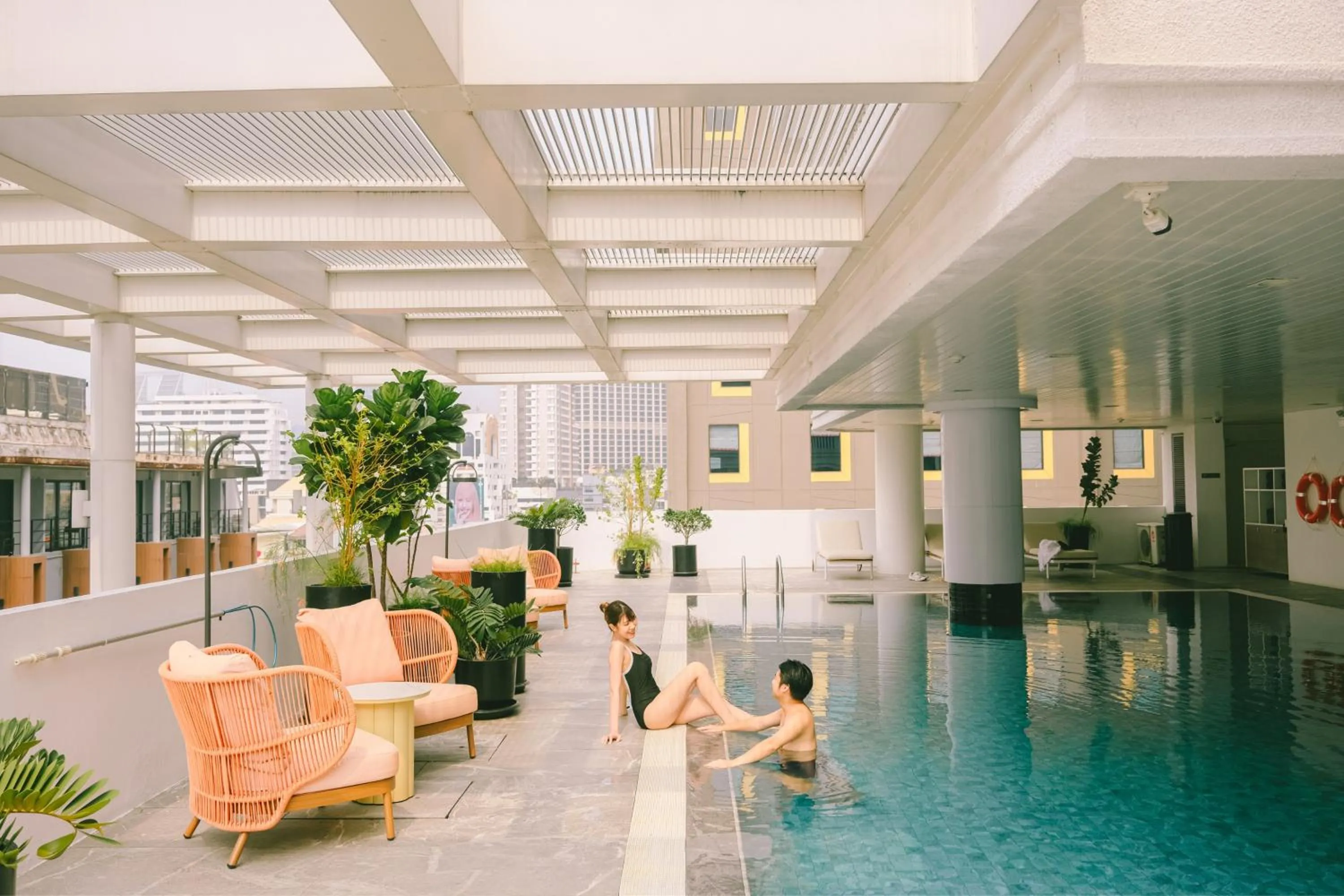 Pool view in PARKROYAL Suites Bangkok