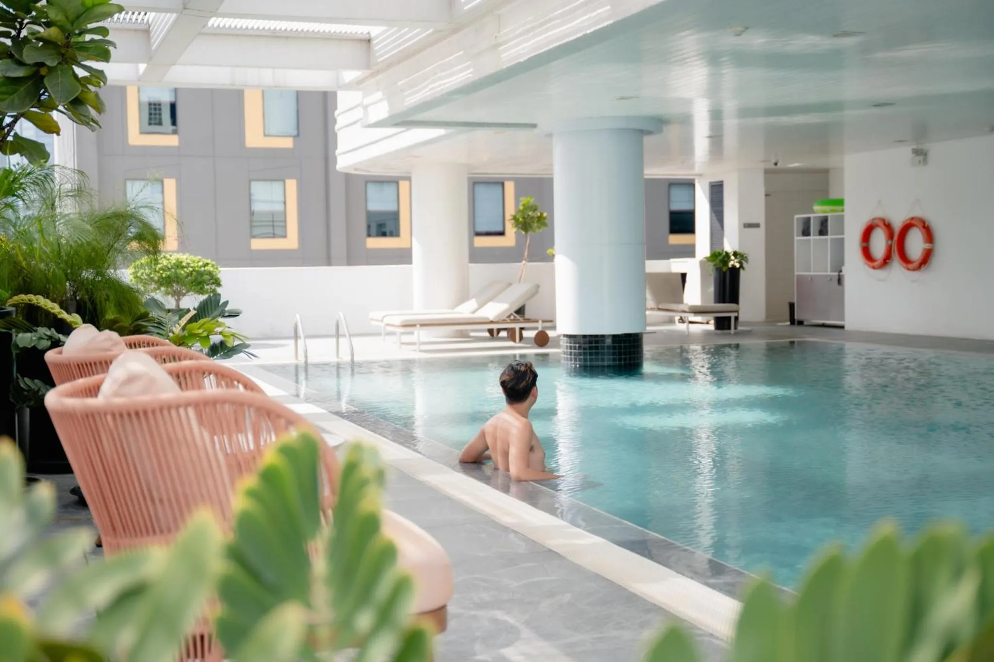 Pool view in PARKROYAL Suites Bangkok