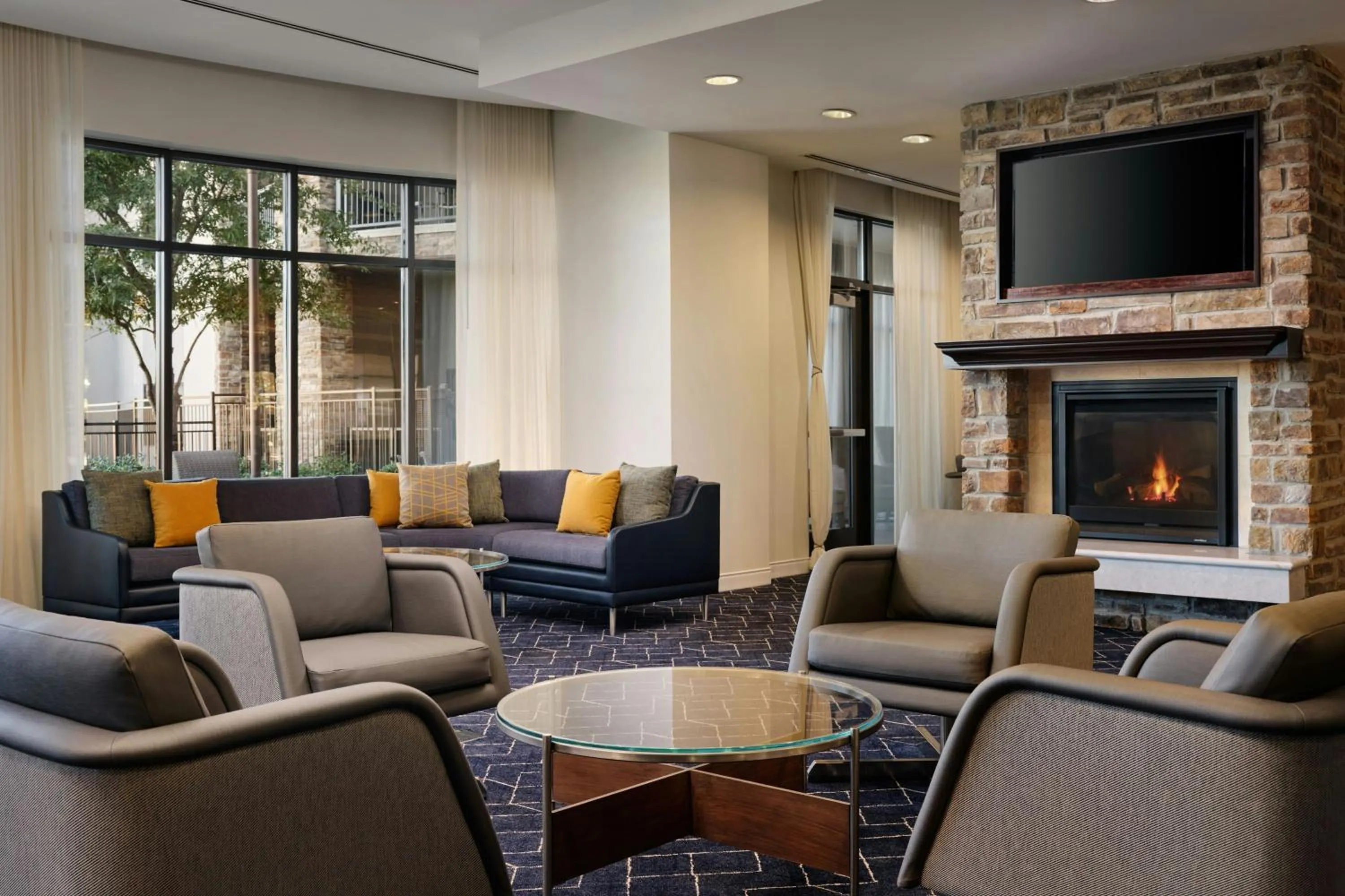 Lobby or reception in Courtyard by Marriott Fort Worth Alliance Town Center