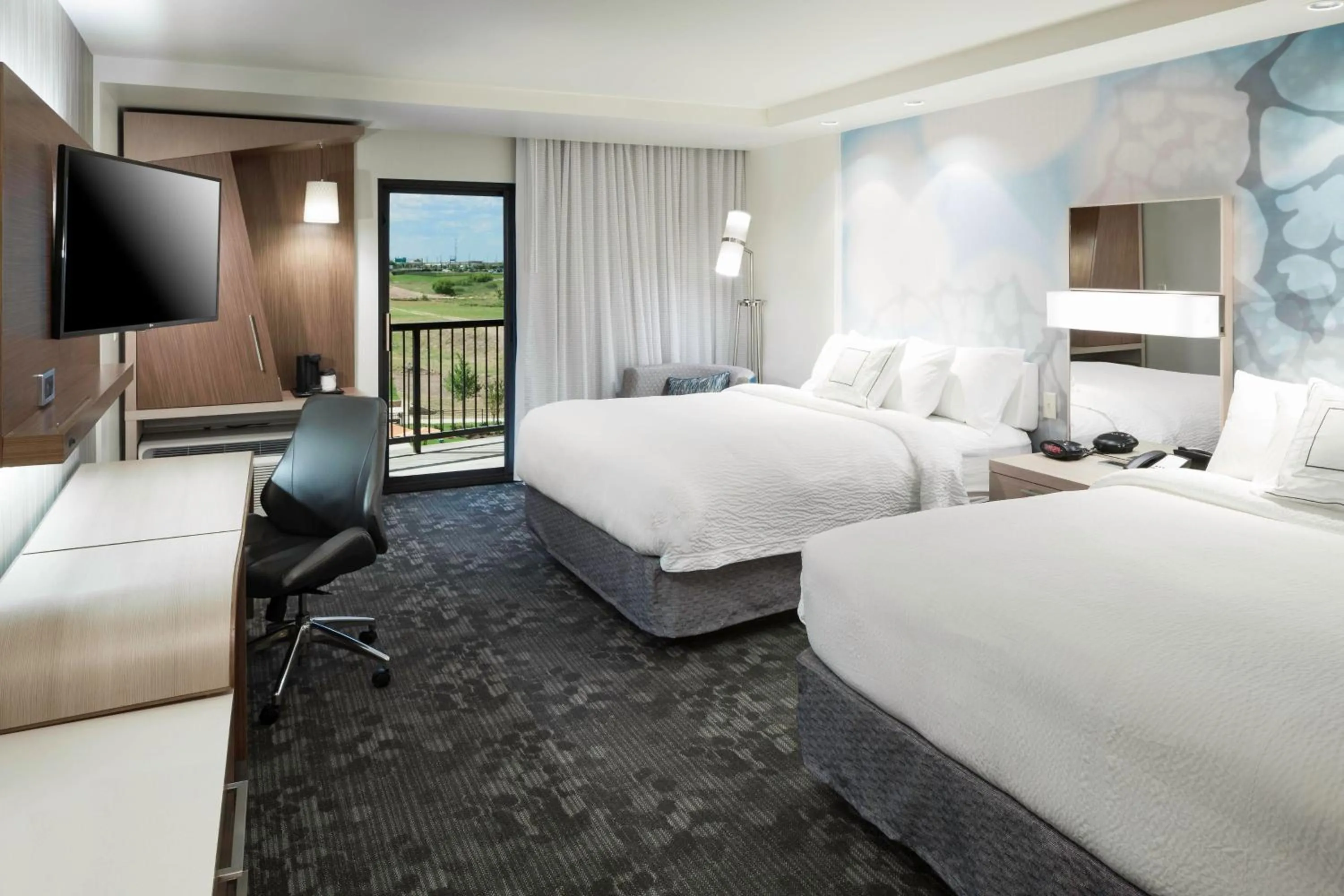 Photo of the whole room, Bed in Courtyard by Marriott Fort Worth Alliance Town Center