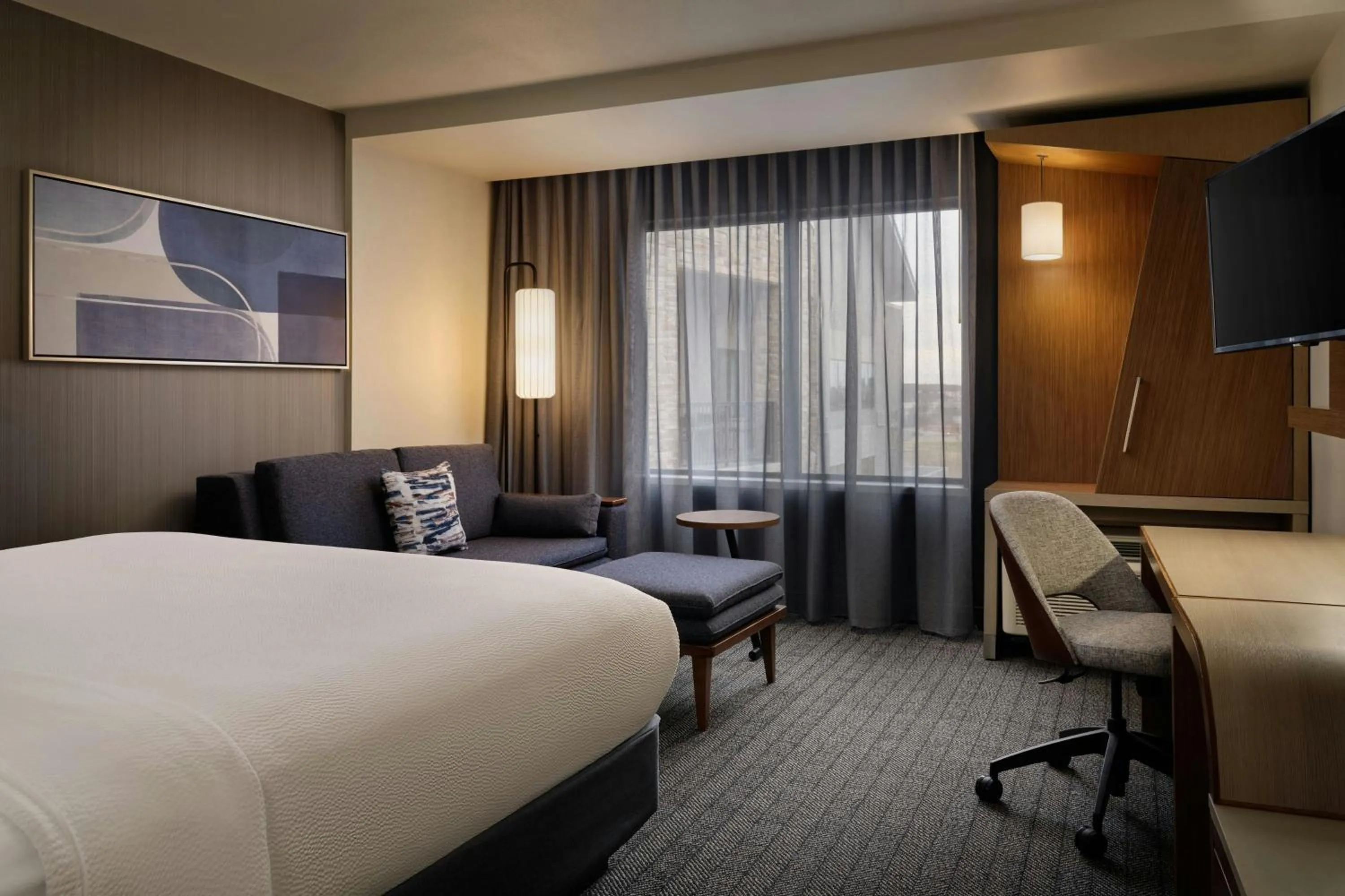Photo of the whole room, Bed in Courtyard by Marriott Fort Worth Alliance Town Center