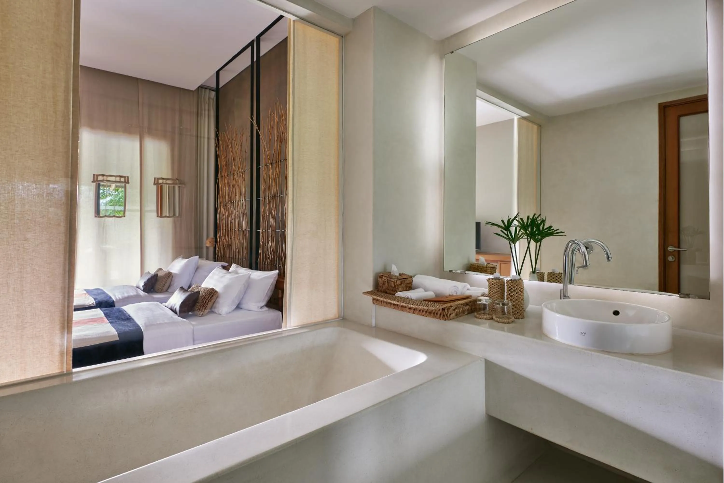 Bathroom, Bed in Kirimaya Golf Resort Spa - SHA Plus Certified