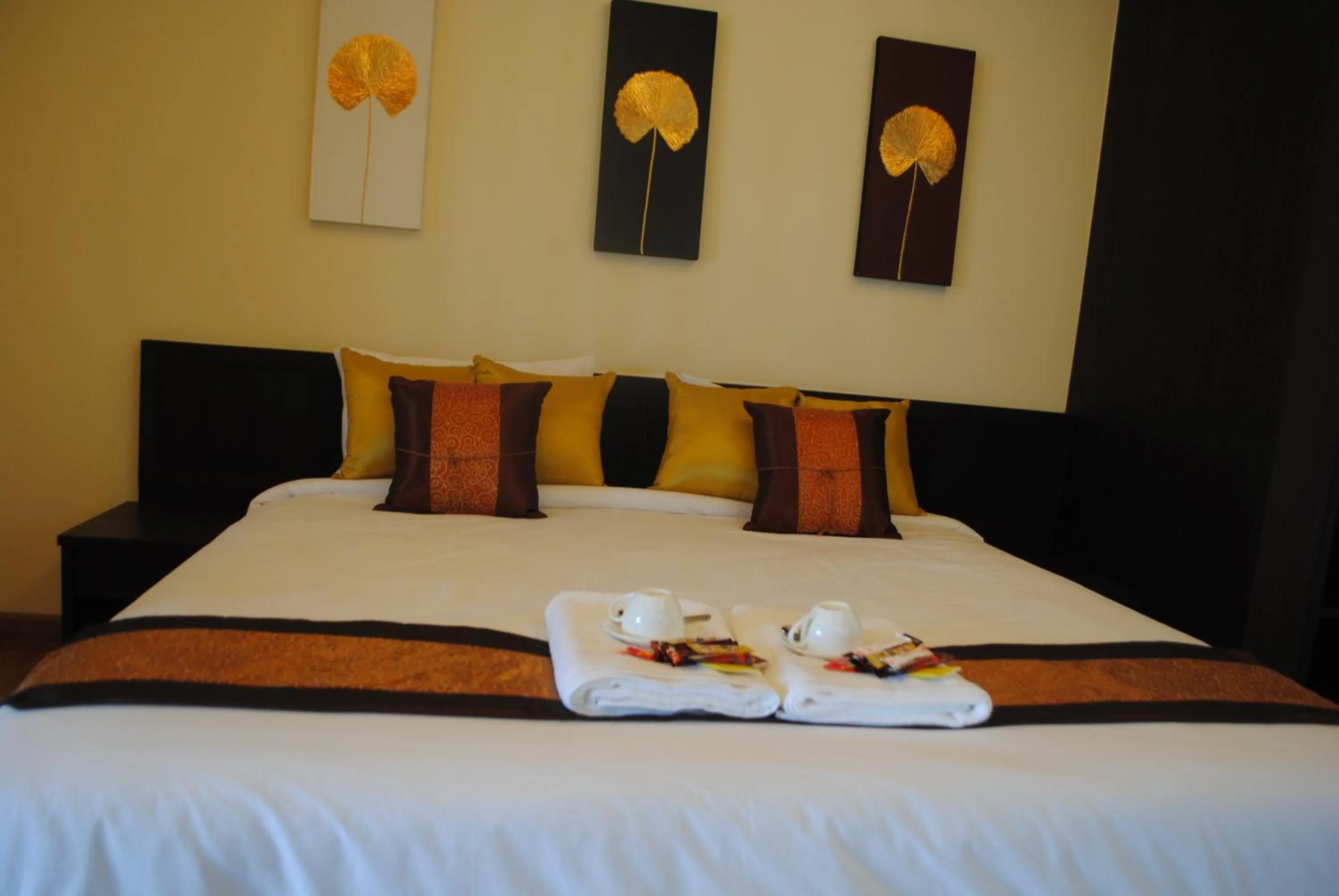 Bed in Monsane River Kwai Resort