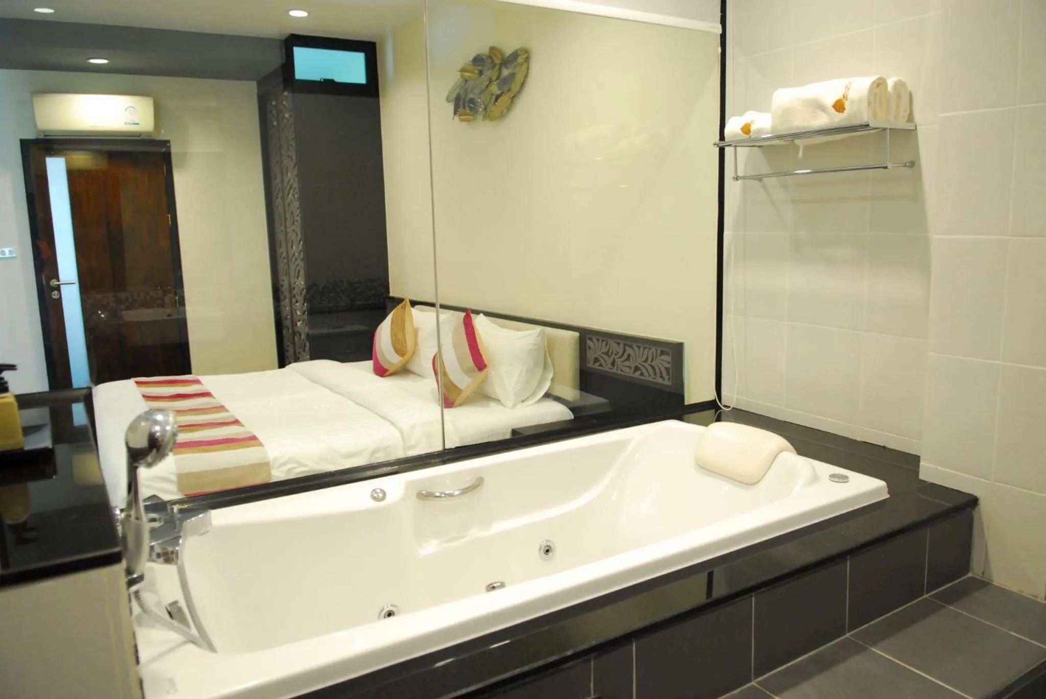 Bed in Monsane River Kwai Resort