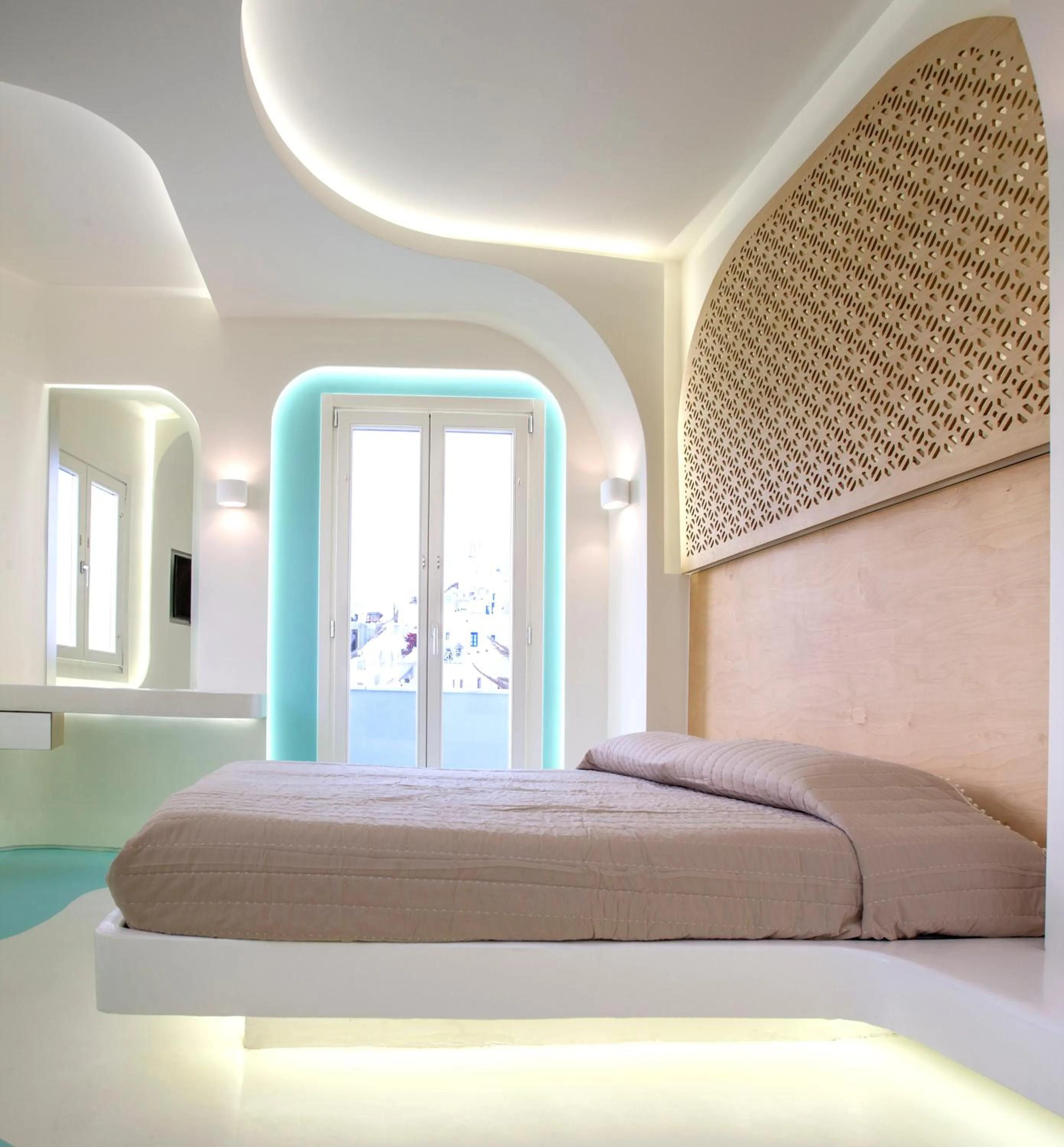 Bedroom, Bed in Andronikos Santorini