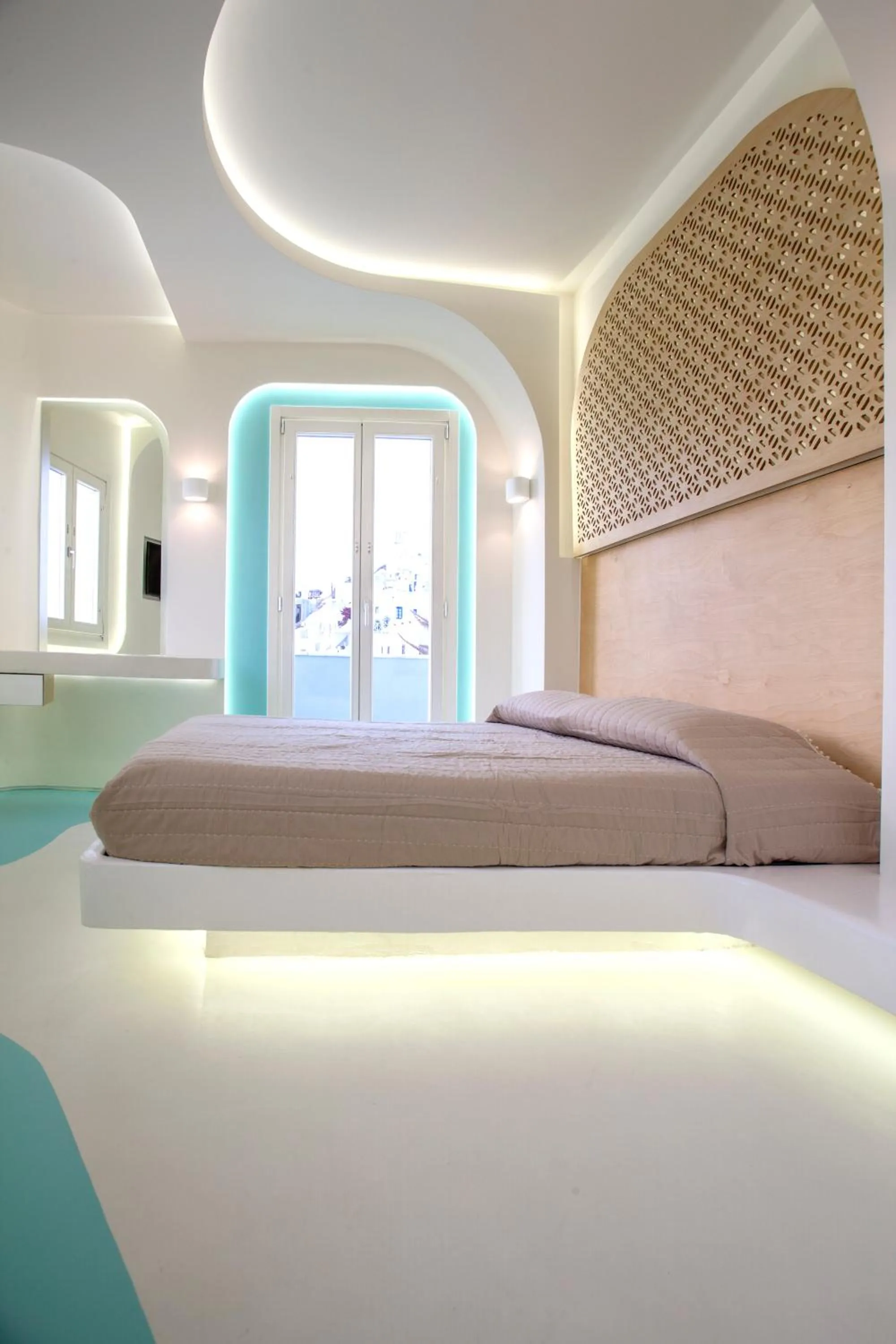 Bedroom, Bed in Andronikos Santorini