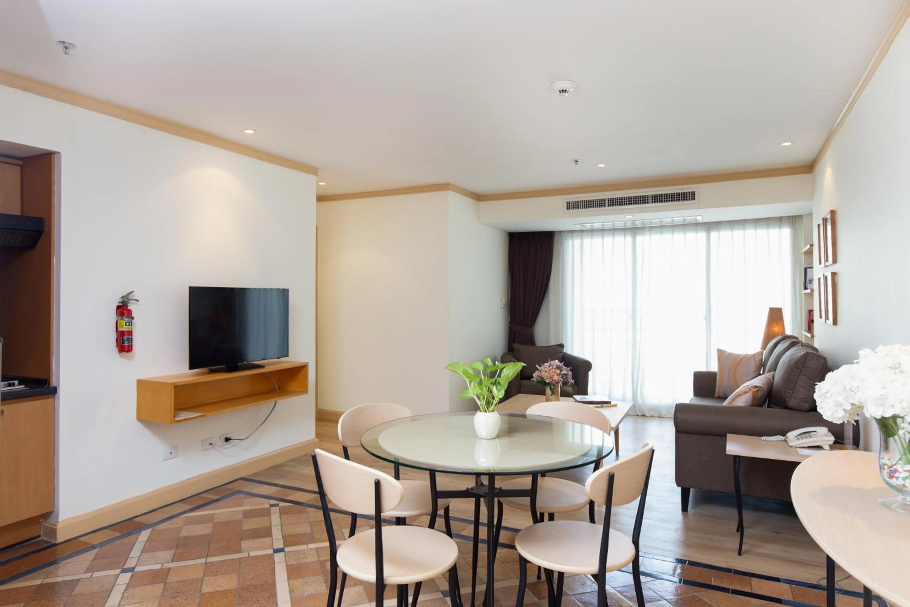 Dining area in Riverfront Bangkok