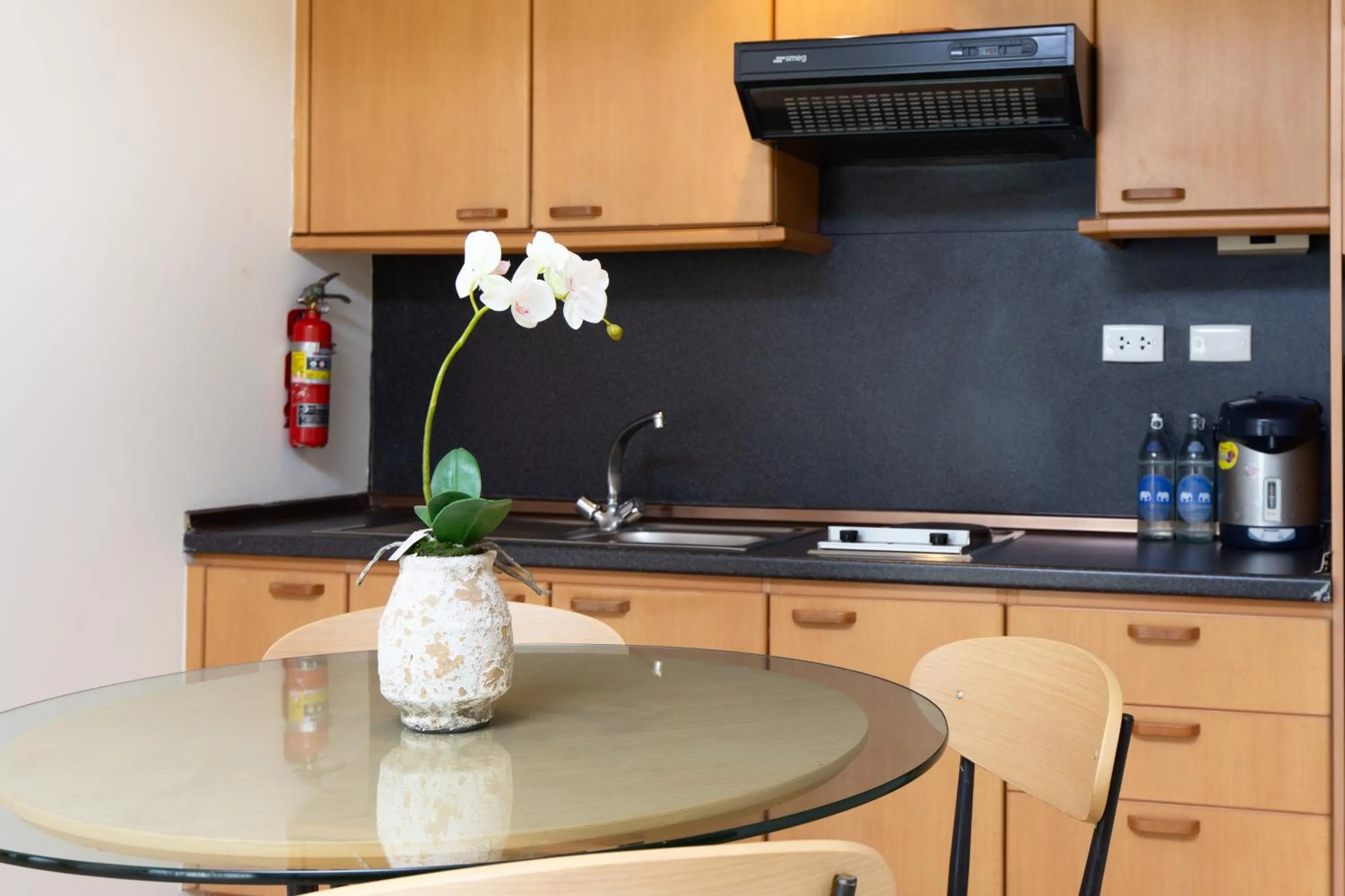 Dining area in Riverfront Bangkok