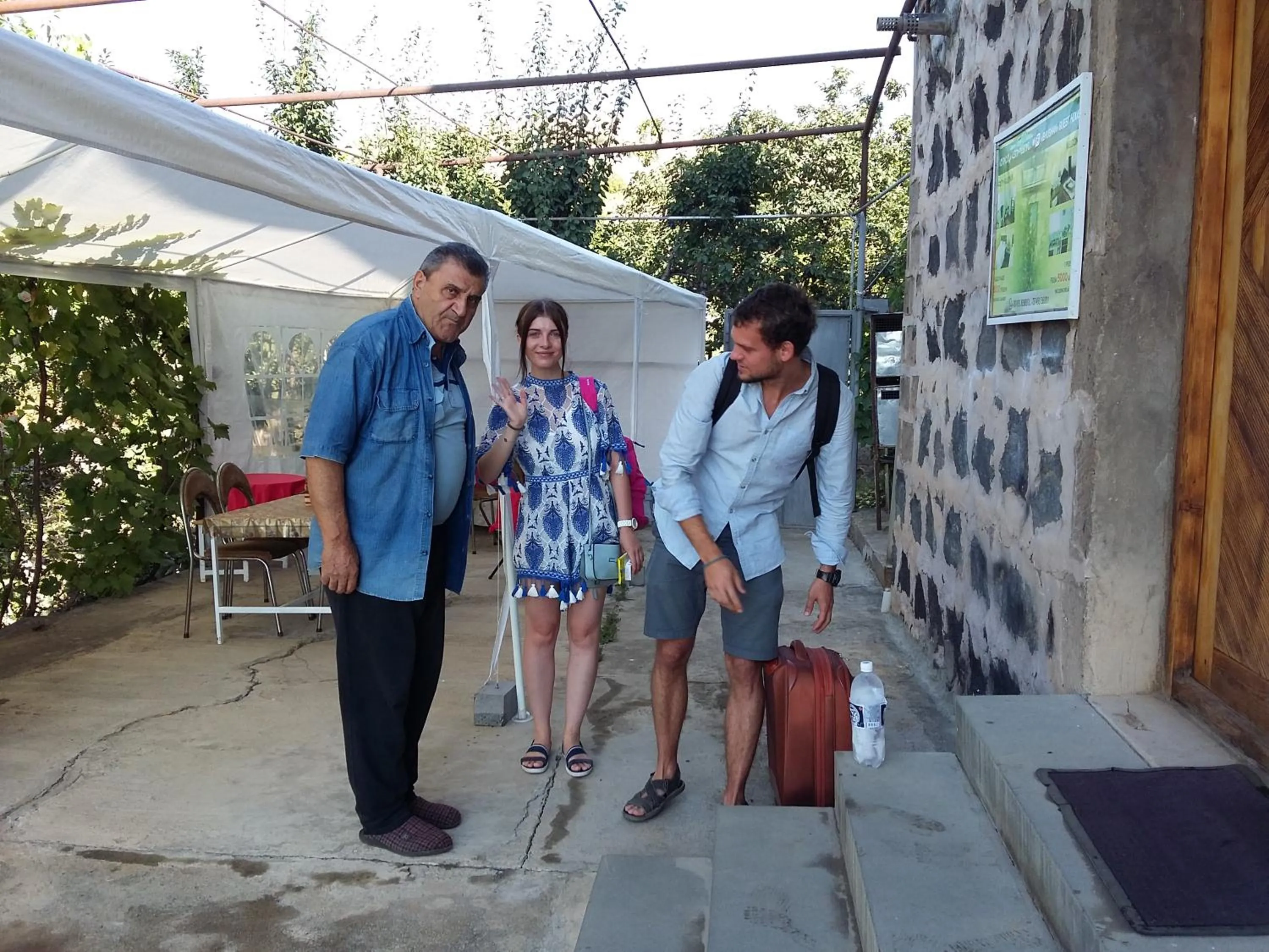 group of guests in Shushan GUEST HOUSE