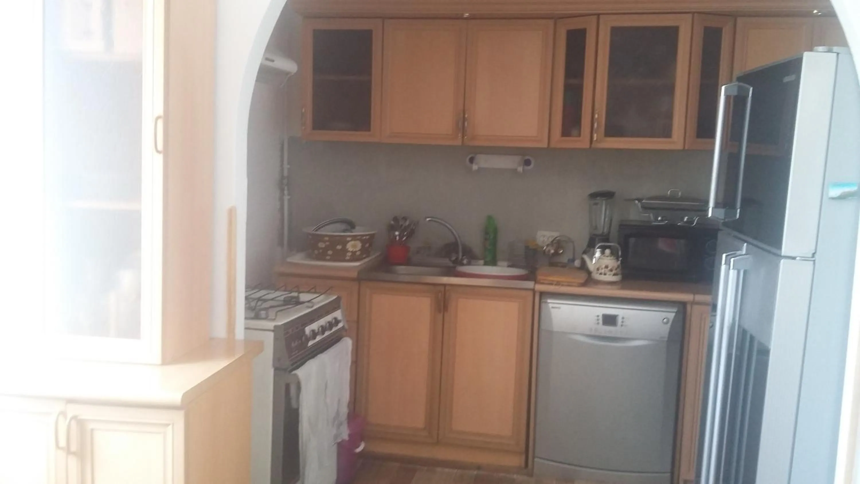 Kitchen or kitchenette in Shushan GUEST HOUSE