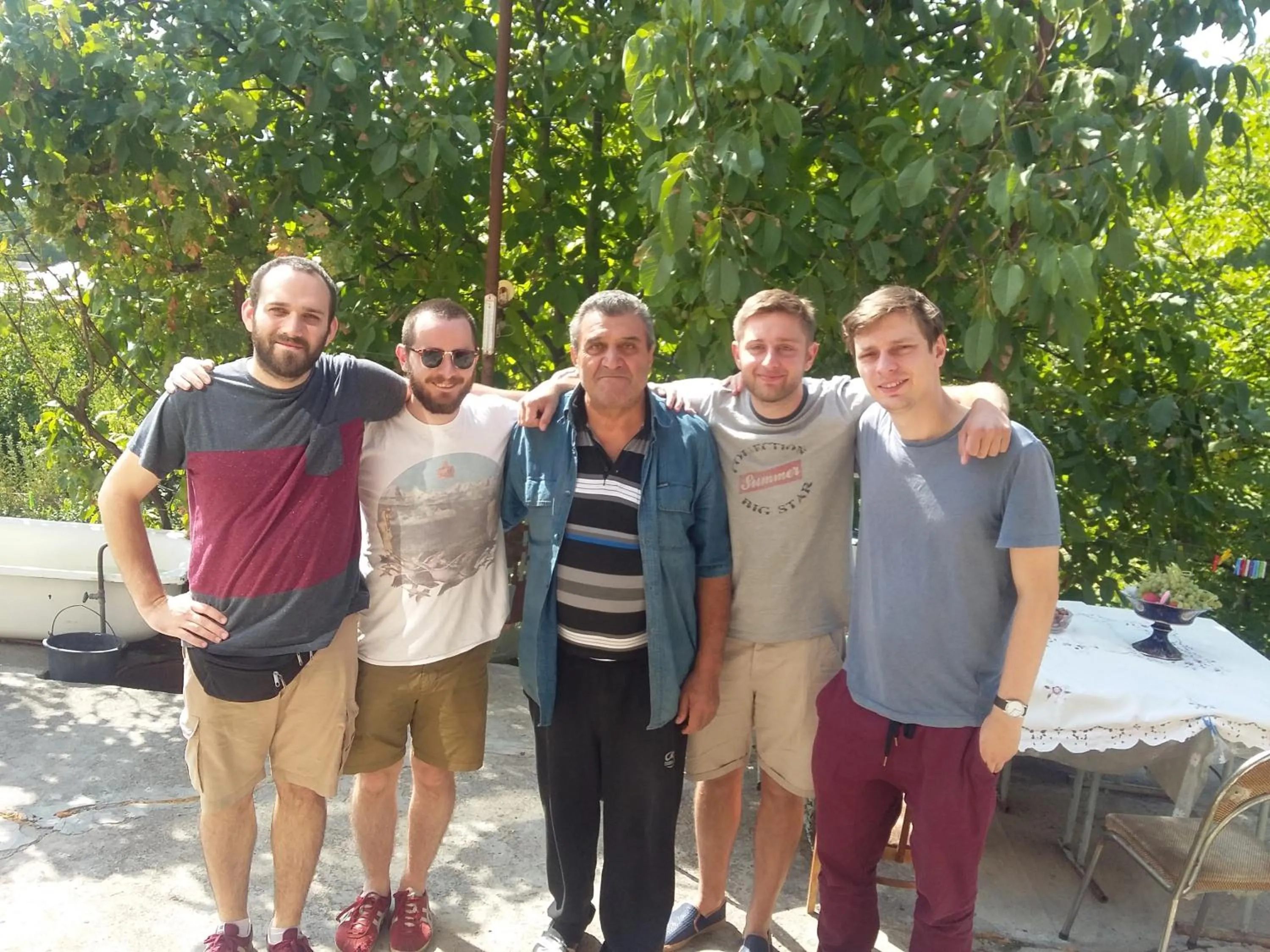group of guests in Shushan GUEST HOUSE