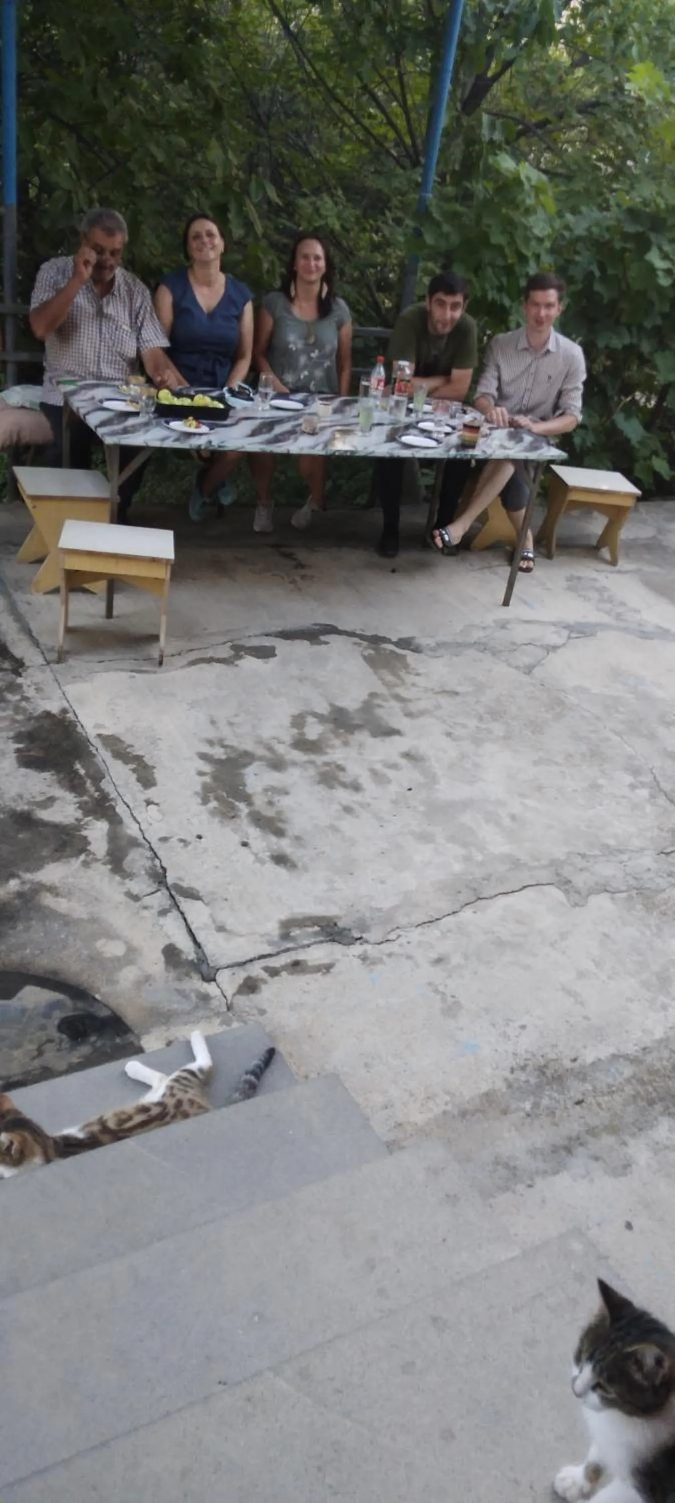 group of guests in Shushan GUEST HOUSE