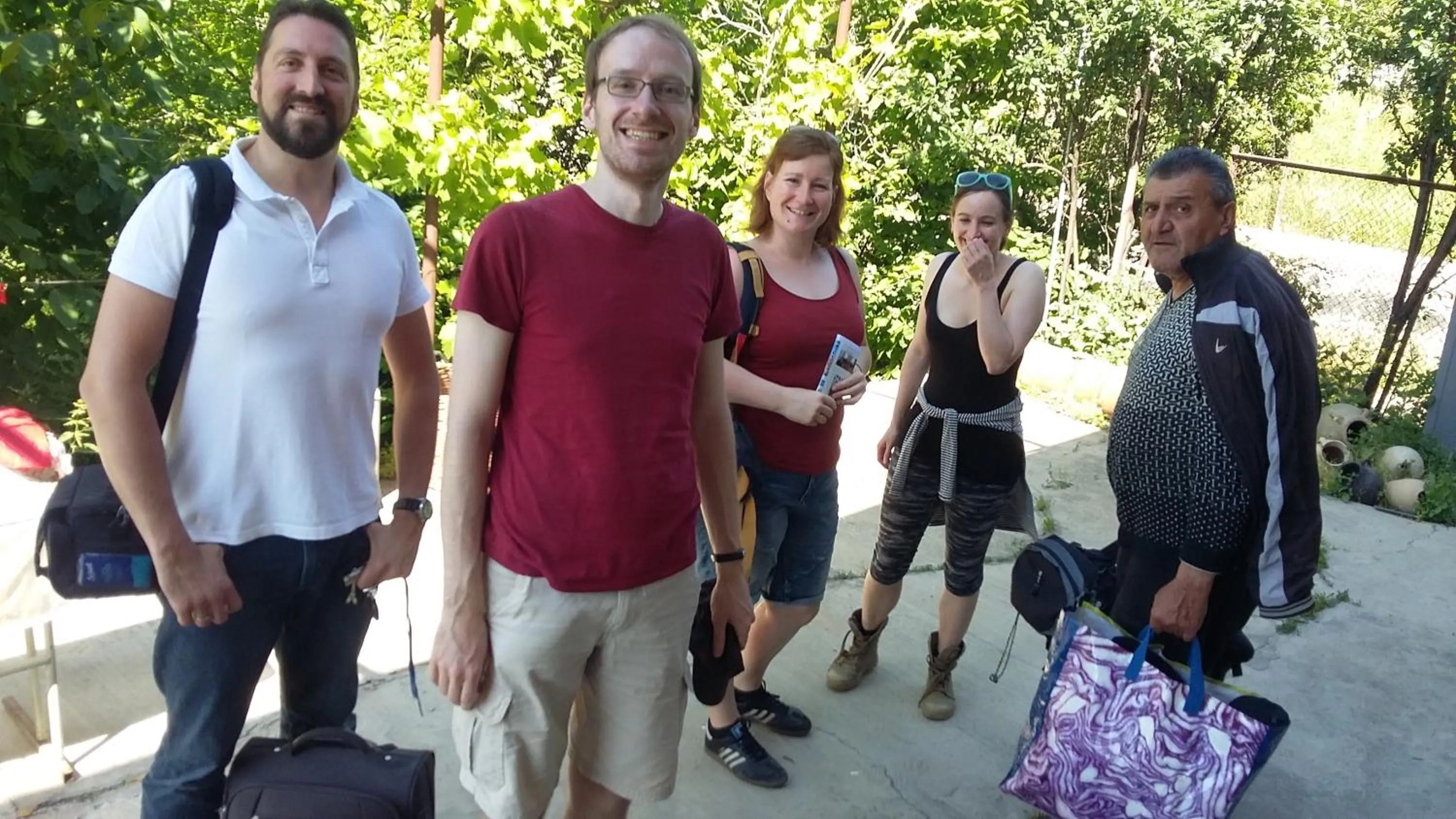group of guests in Shushan GUEST HOUSE