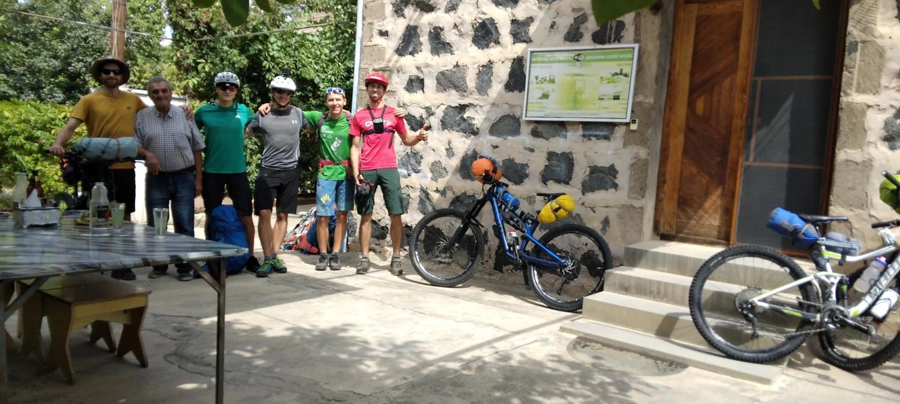 group of guests in Shushan GUEST HOUSE