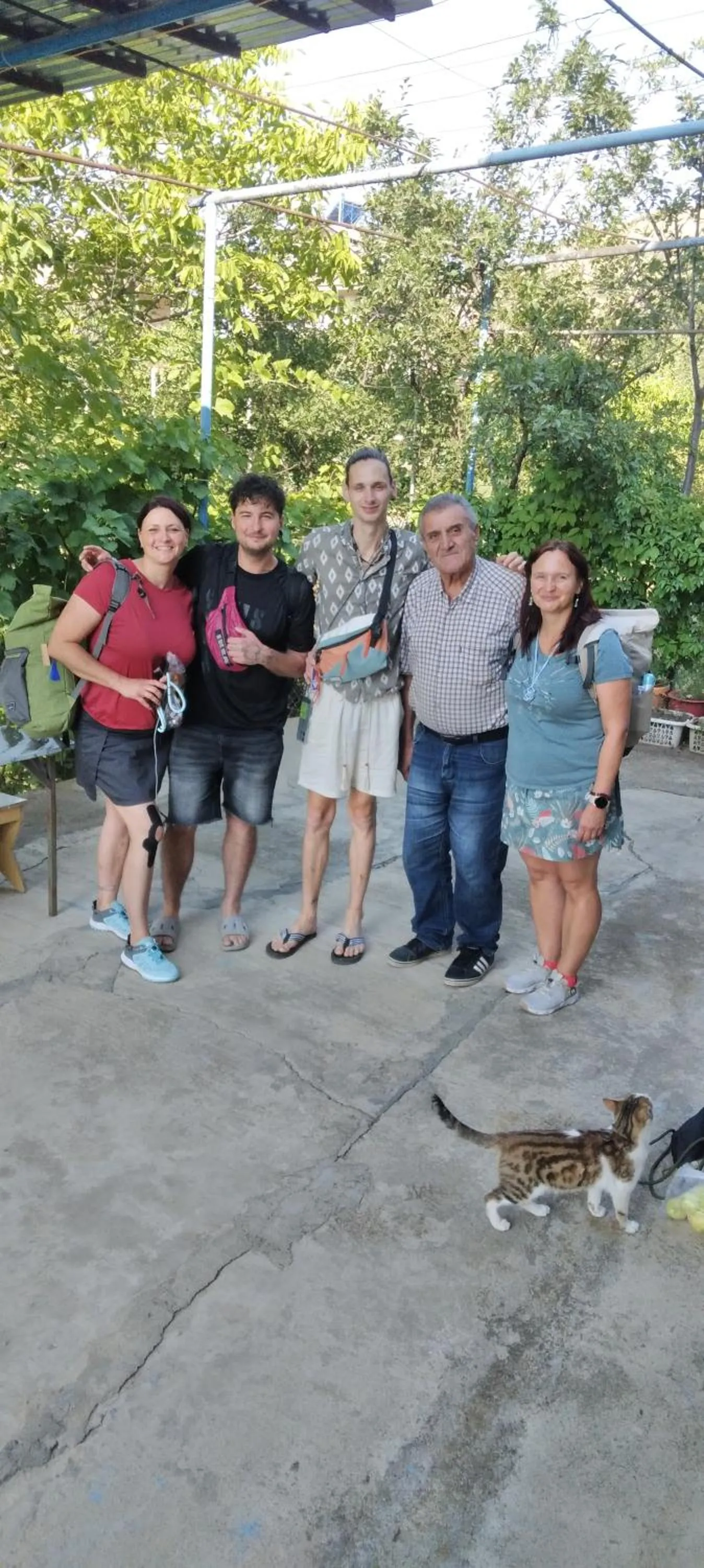 group of guests in Shushan GUEST HOUSE