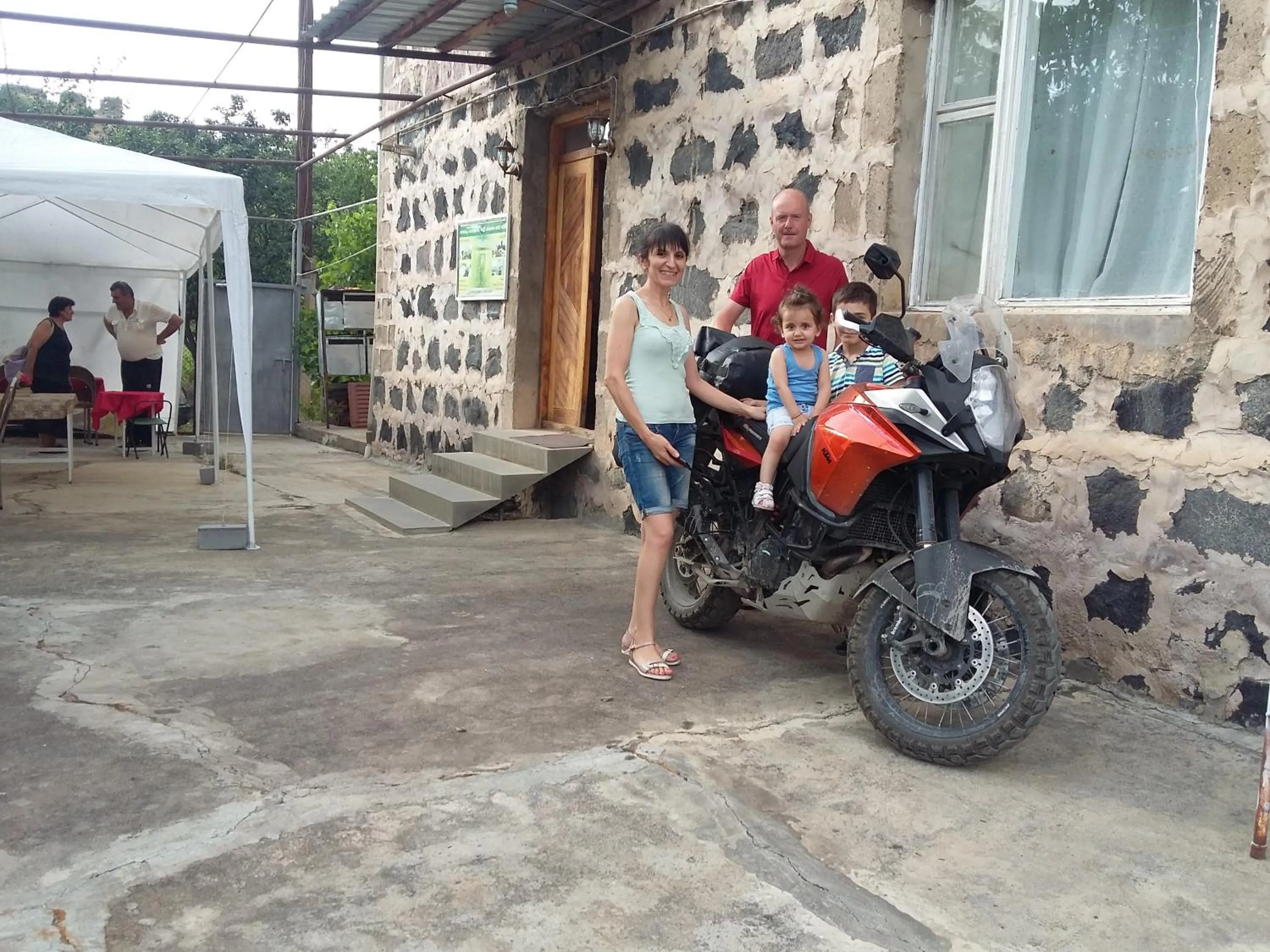 group of guests in Shushan GUEST HOUSE