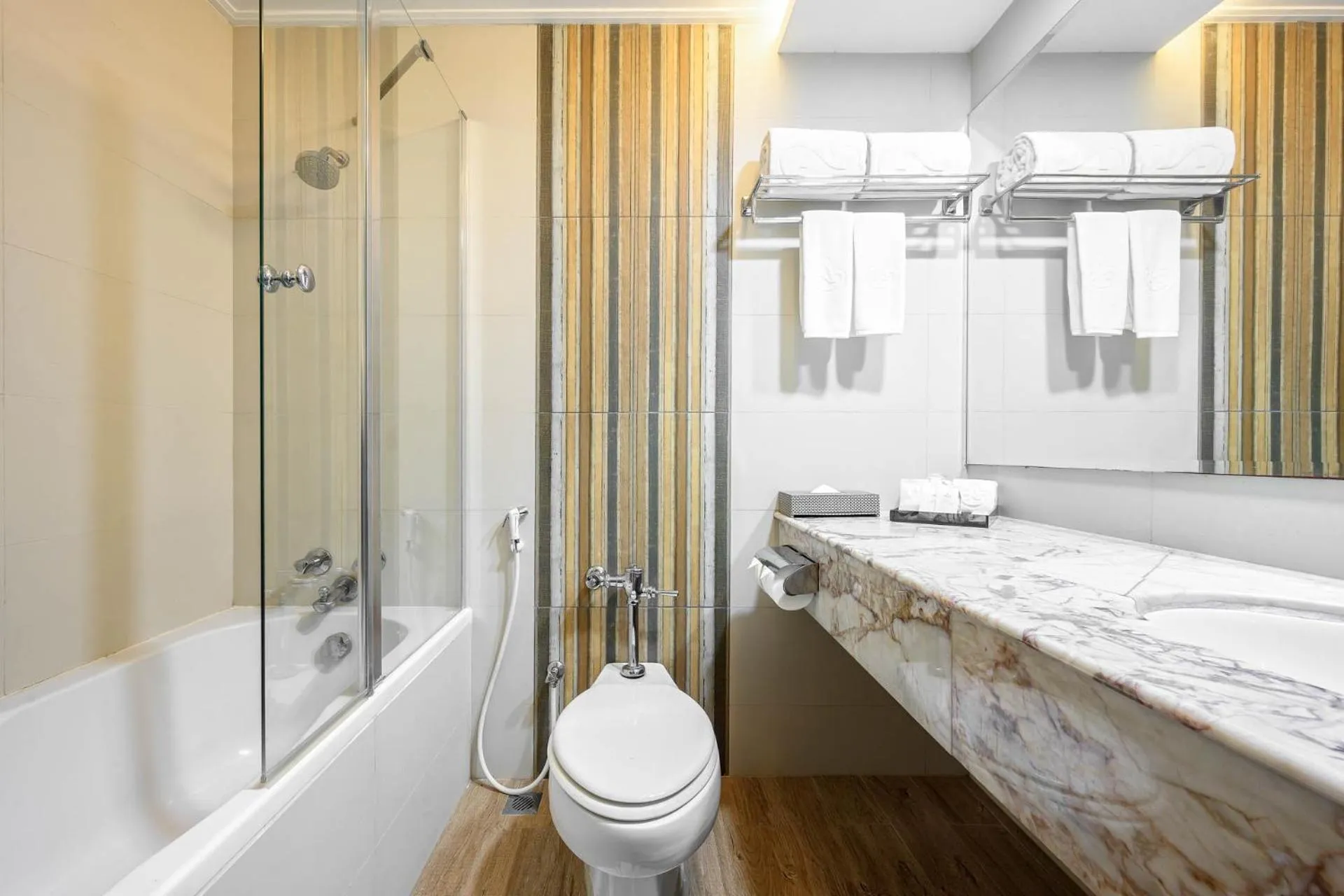 Shower, Bed in Amora Beach Resort Phuket