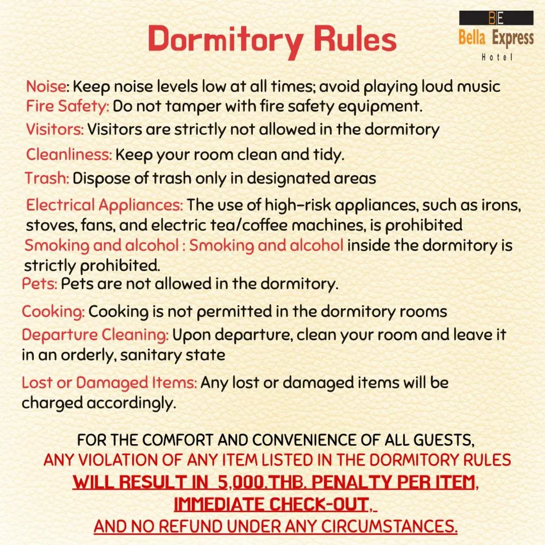 Bed in Bella Express