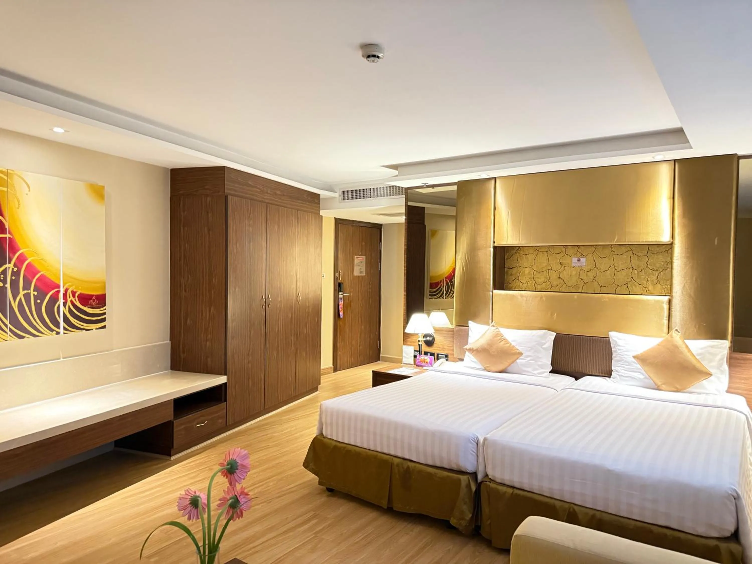 View (from property/room), Bed in Nova Gold Hotel Pattaya