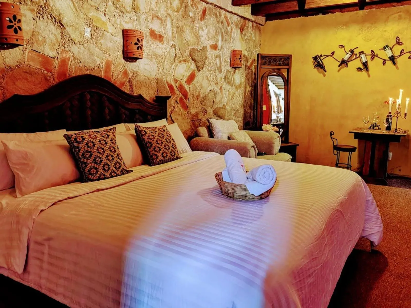 Bed in Hotel & Cava La Parroquia