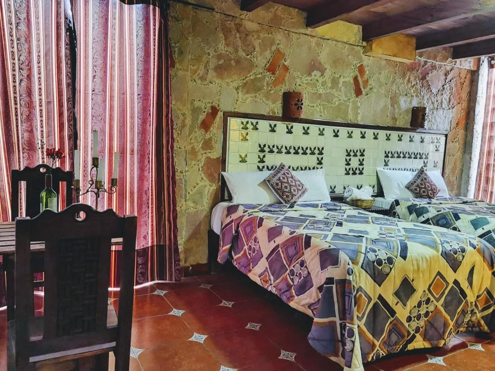 Bed in Hotel & Cava La Parroquia