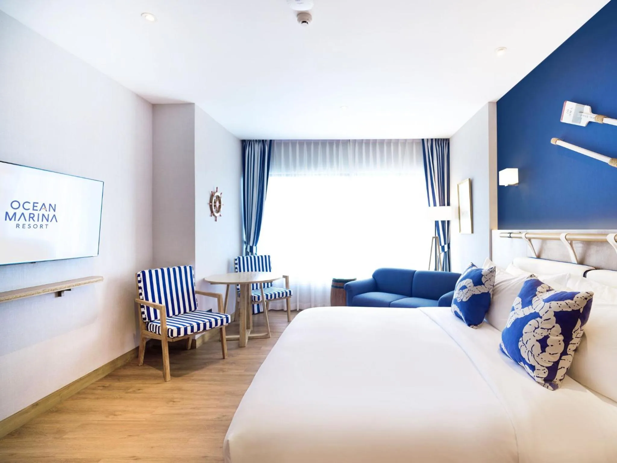 Bed in Ocean Marina Resort Pattaya Jomtien