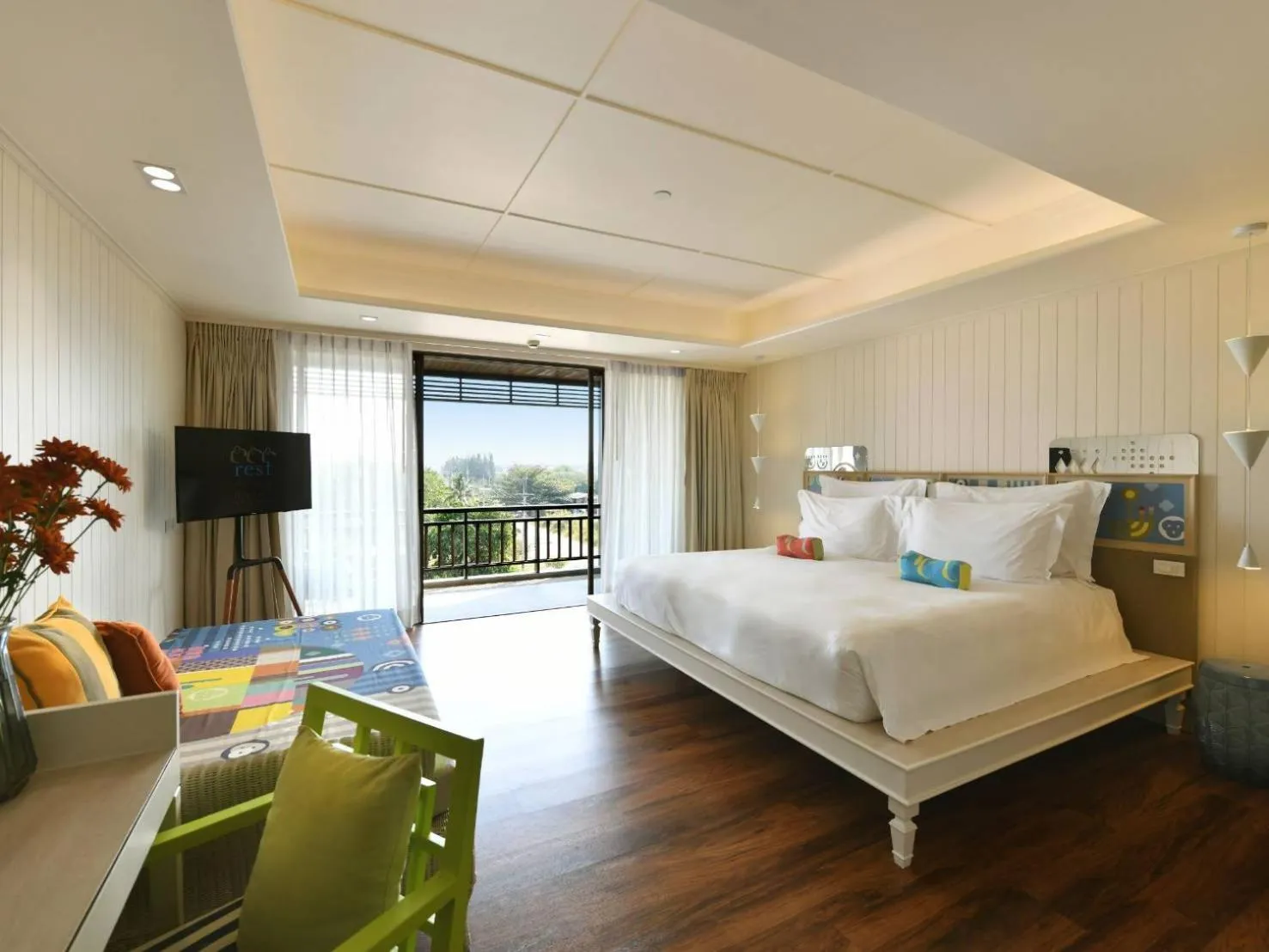 Bed in Rest Detail Hotel Hua Hin