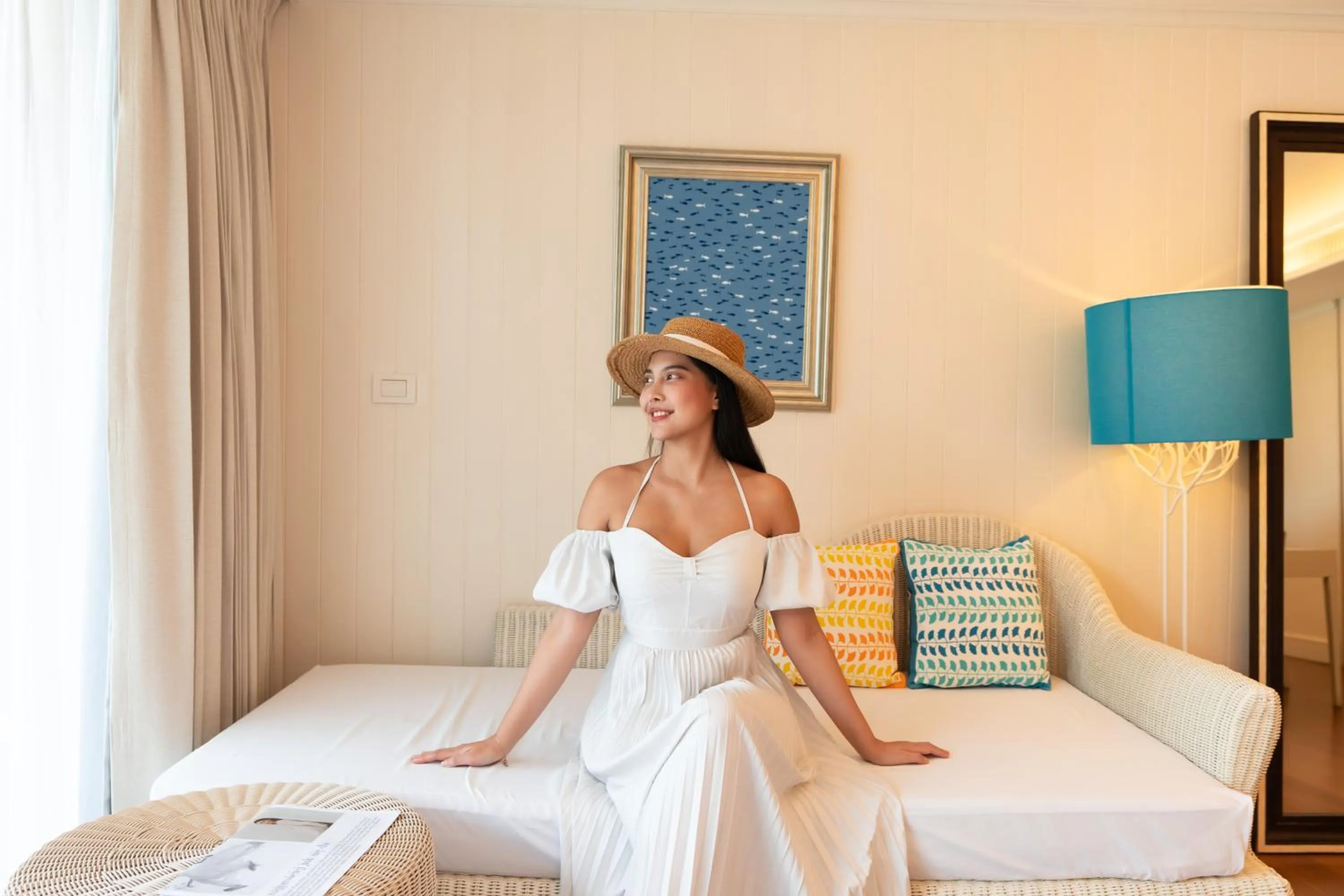 Bed in Rest Detail Hotel Hua Hin