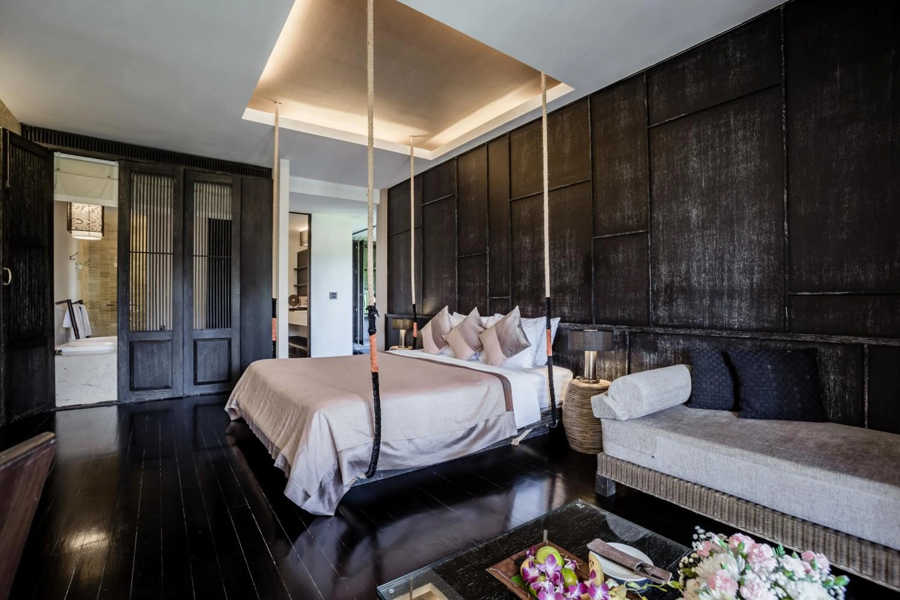 Bed in Aruntara Riverside Boutique Hotel