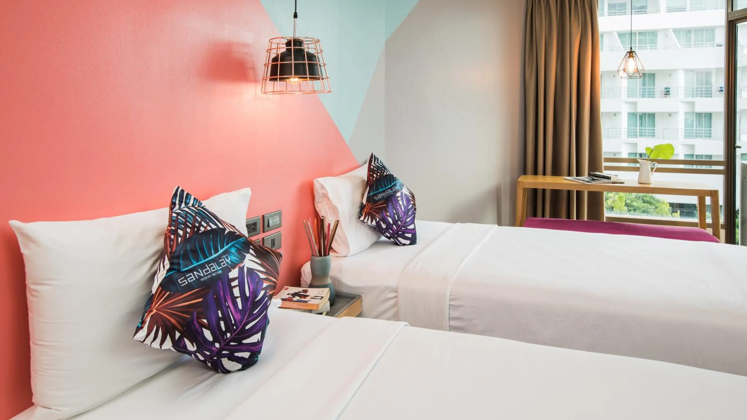 Bed in Sandalay Resort