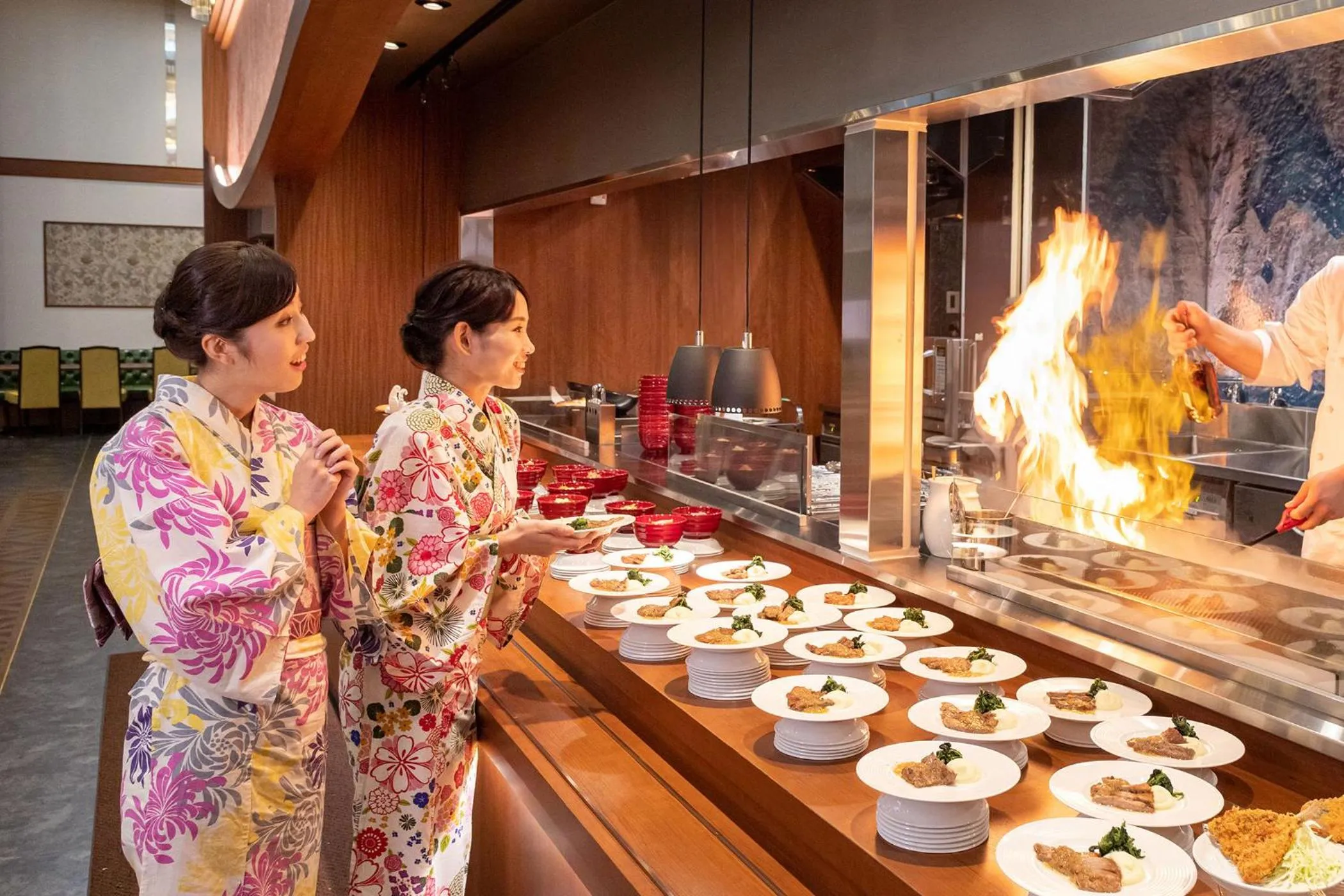 Restaurant/places to eat in Ooedo Onsen Monogatari Amakusa Hotel Kameya