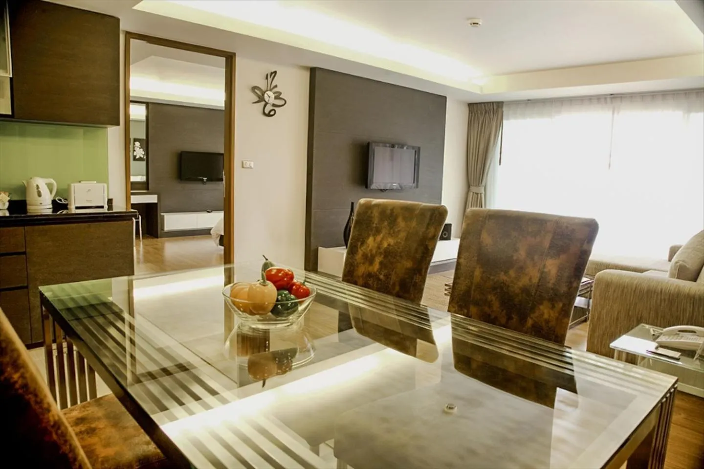 Living room in Olive Hotel & Residence Bangkok Sukhumvit 101 near True Digital Park