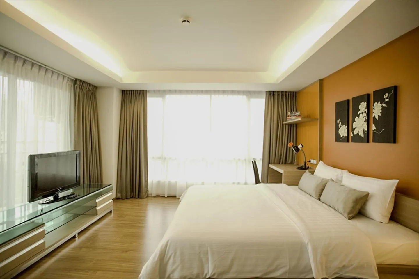 Bedroom, Bed in Olive Hotel & Residence Bangkok Sukhumvit 101 near True Digital Park