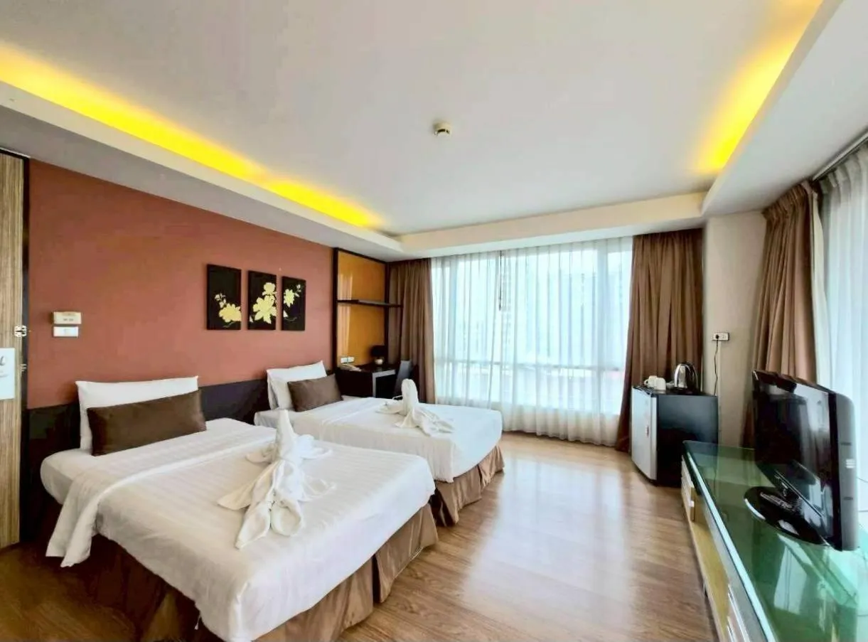Bedroom, Bed in Olive Hotel & Residence Bangkok Sukhumvit 101 near True Digital Park
