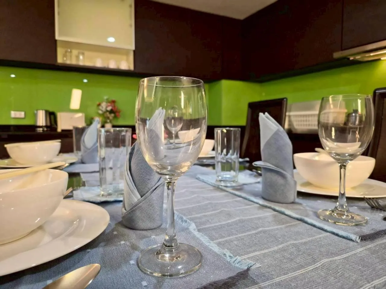 Kitchen or kitchenette in Olive Hotel & Residence Bangkok Sukhumvit 101 near True Digital Park