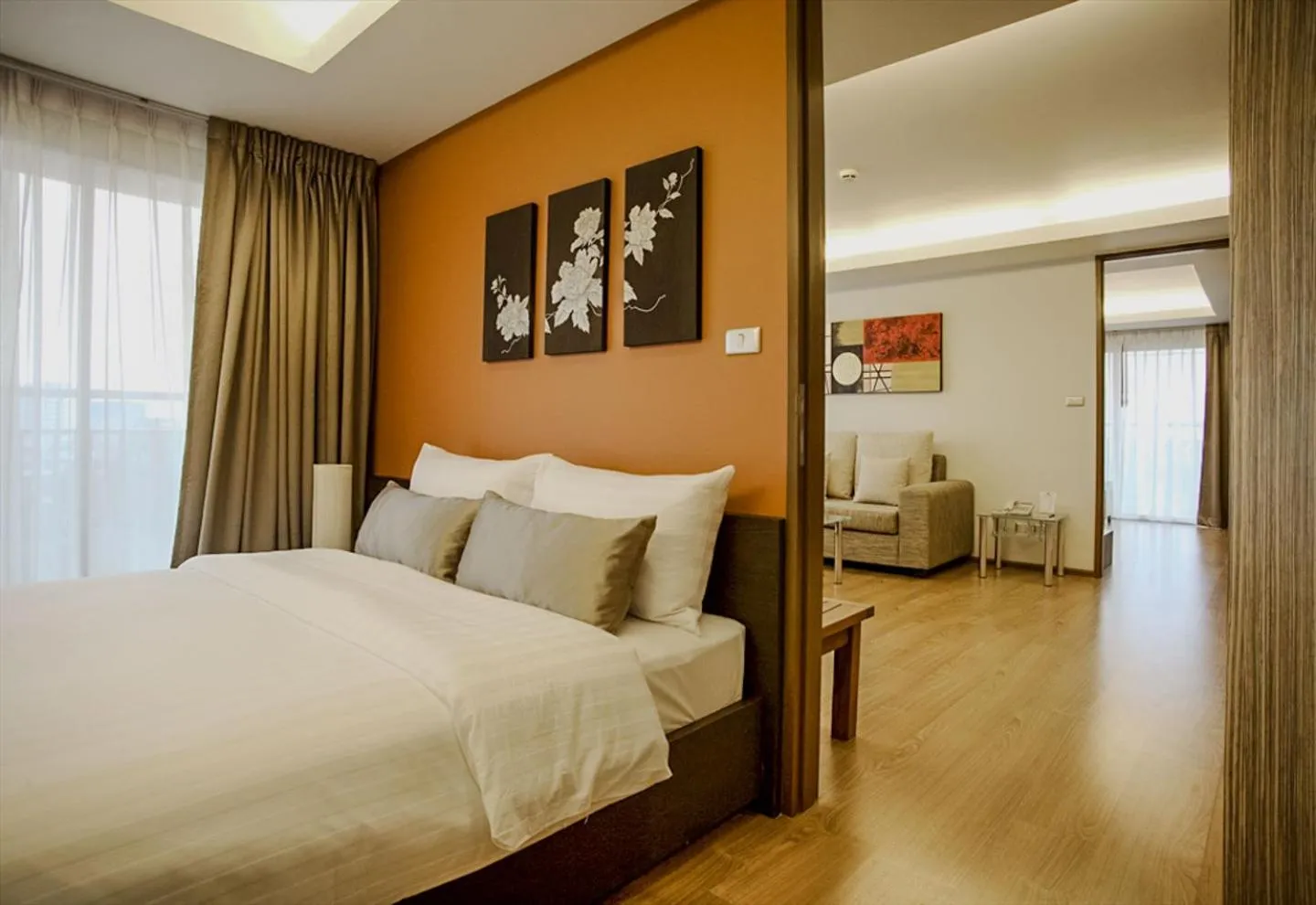 Photo of the whole room, Bed in Olive Hotel & Residence Bangkok Sukhumvit 101 near True Digital Park