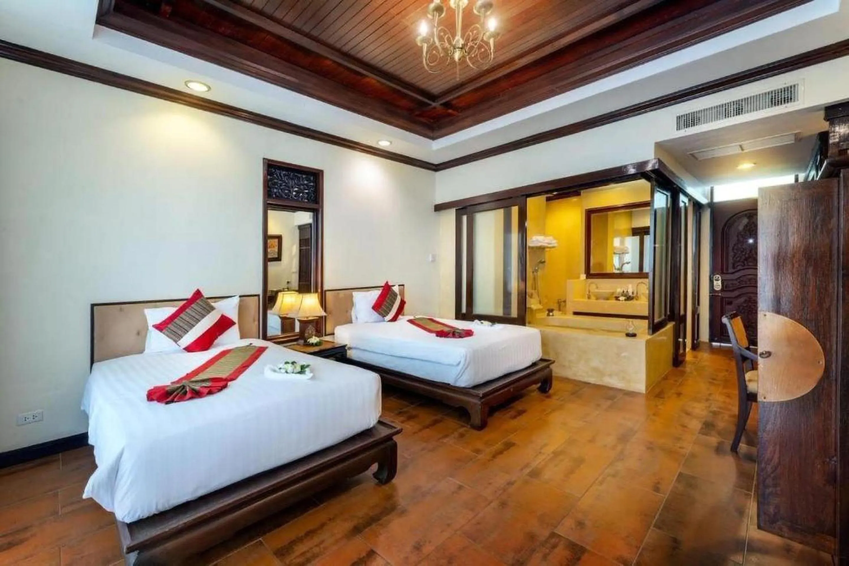 Bed in Racha Kiri Resort & Spa, Khanom