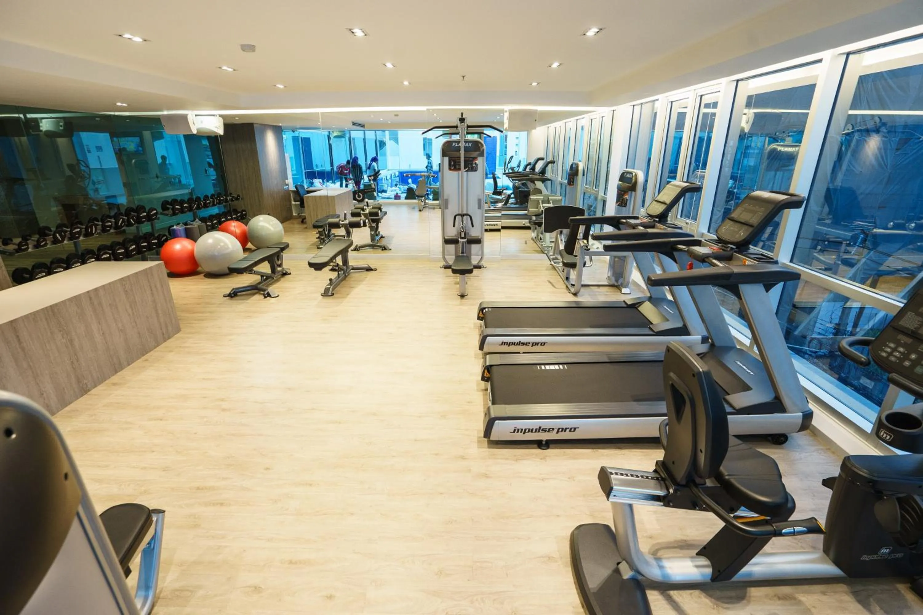 Fitness centre/facilities in New Season Square Hotel