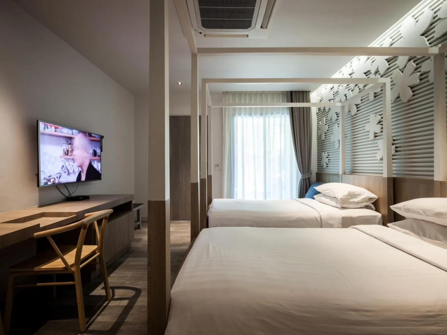 Bed in Bann Pantai Resort