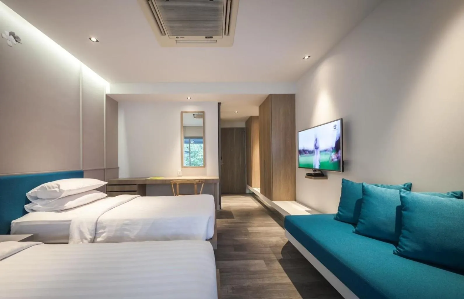 Bed in Bann Pantai Resort