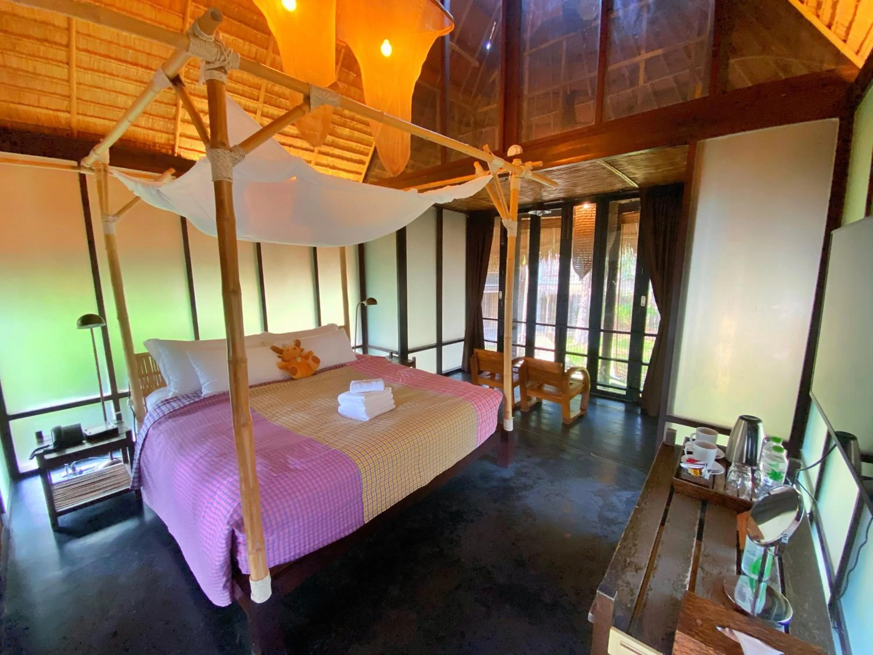 Bedroom, Bed in LA A NATU Sam Roi Yot