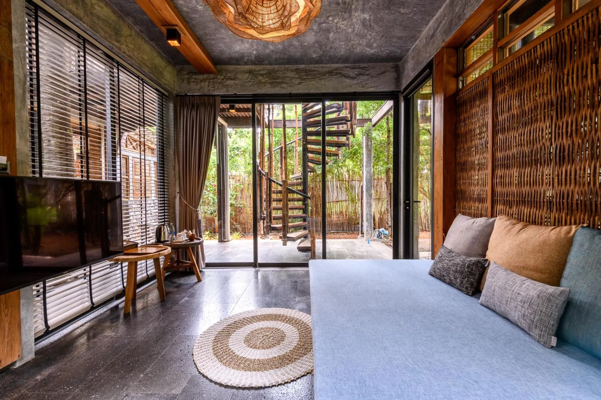 Living room, Bed in LA A NATU Sam Roi Yot