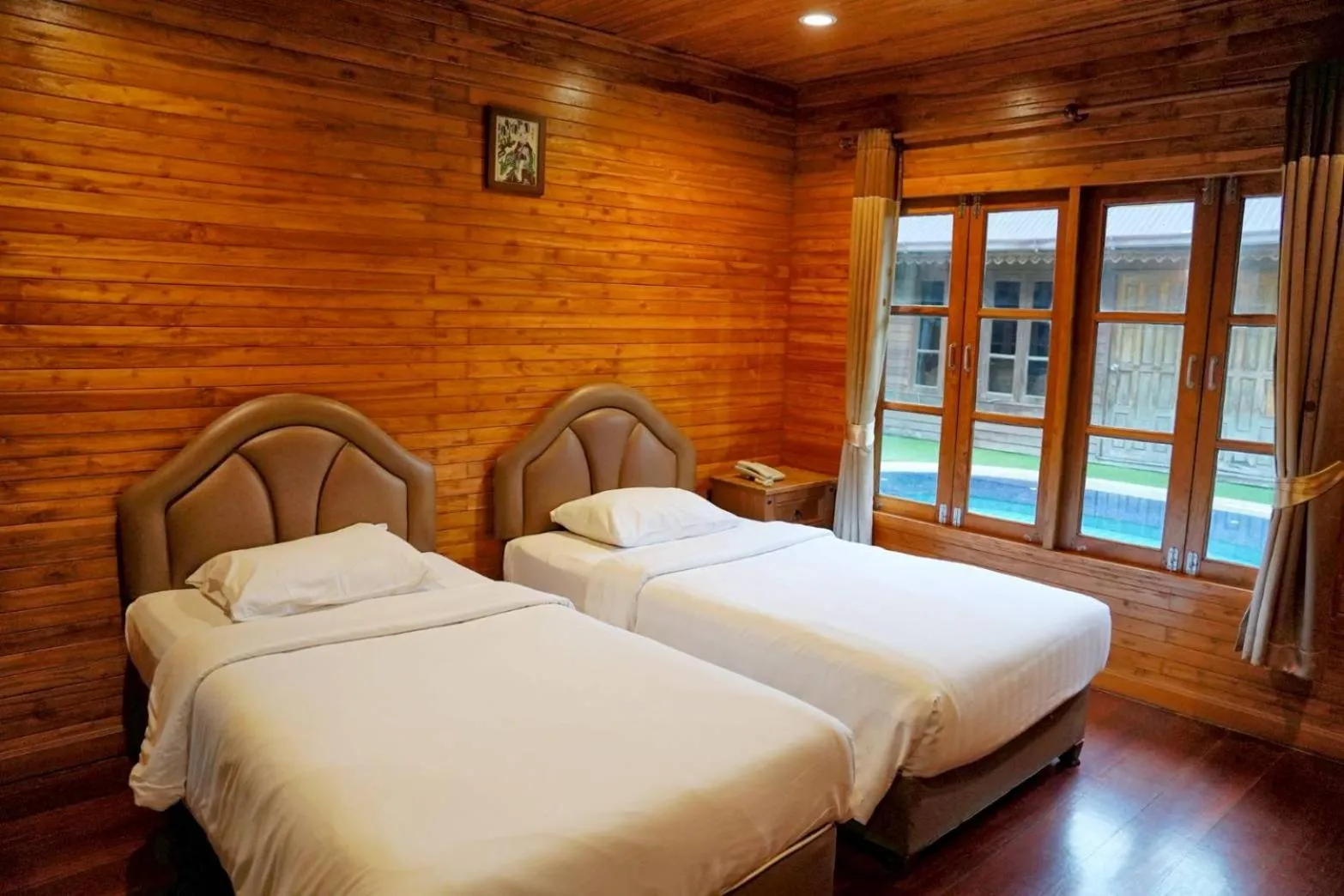 Bed in Basaya Beach Hotel & Resort